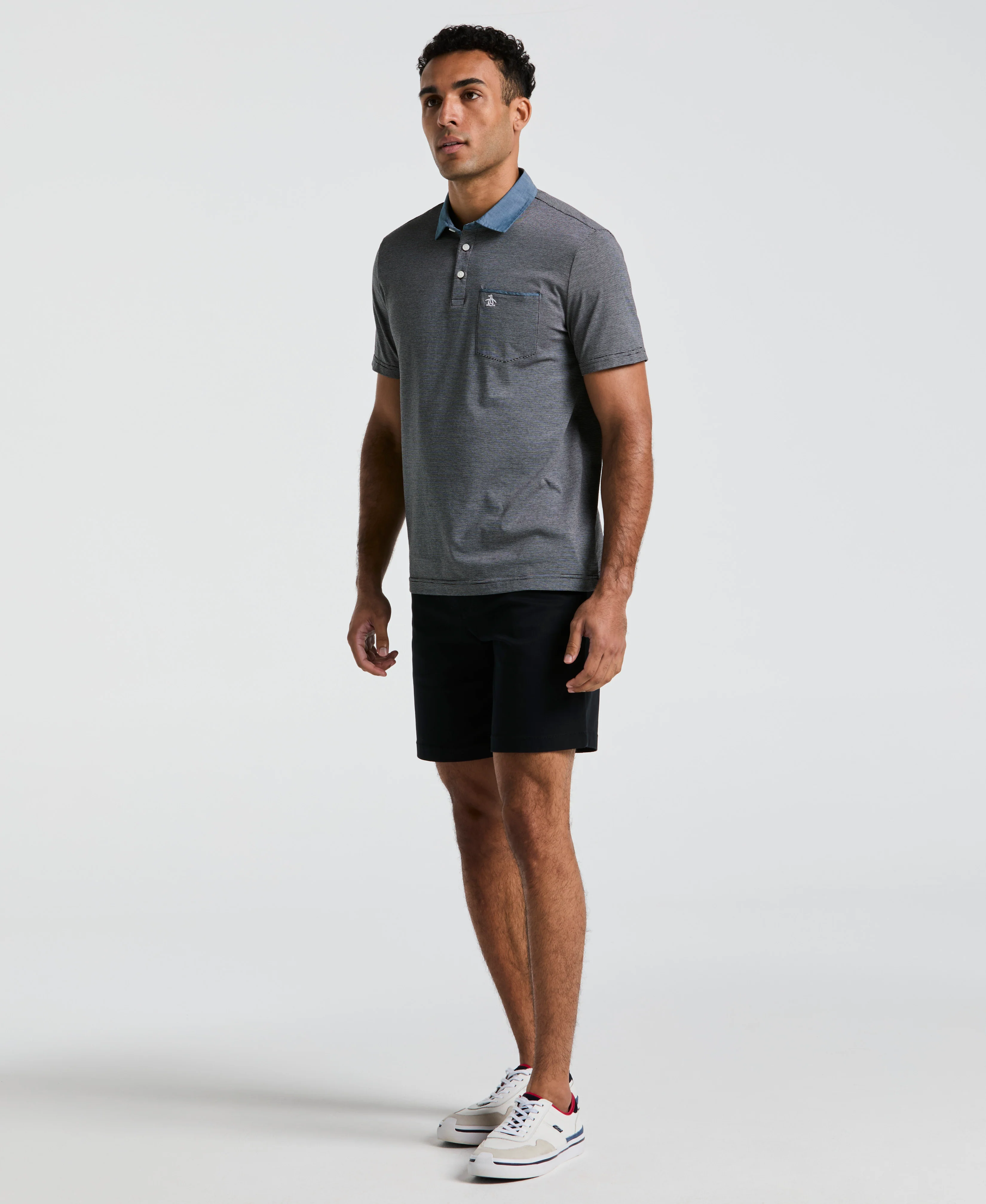 Chambray Stripe Polo - Image 12