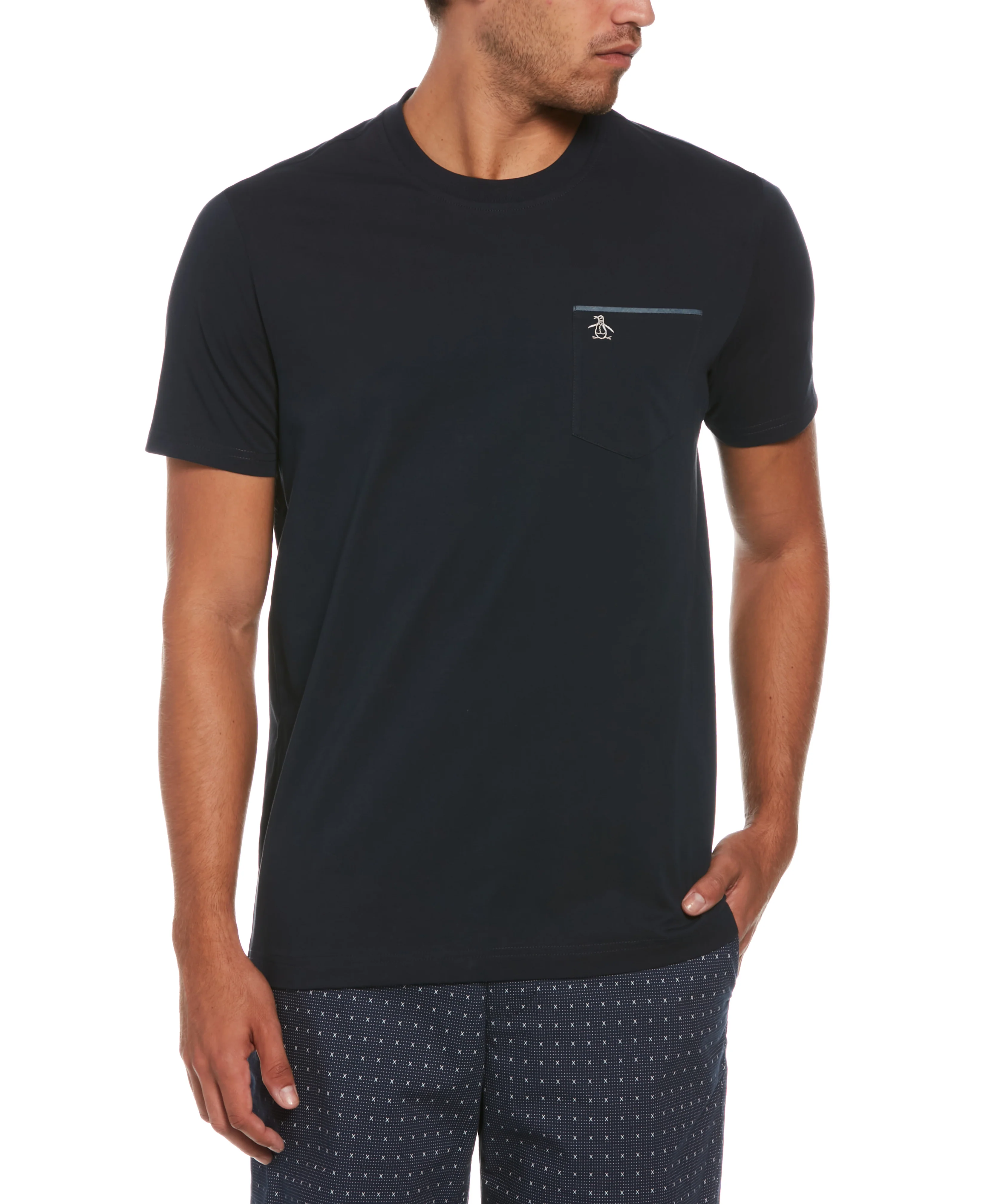 Chambray Tipped Core Tee - Image 4