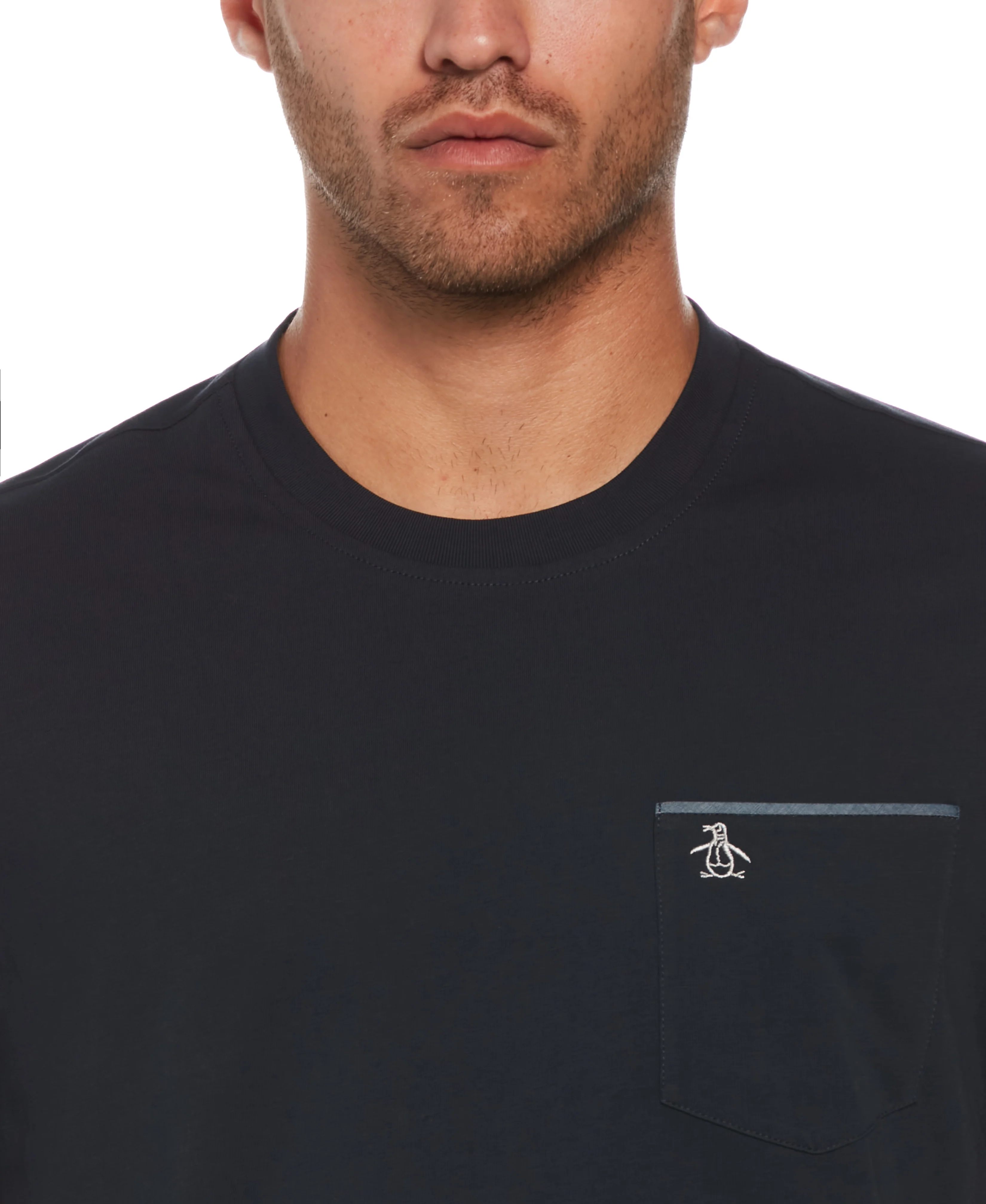 Chambray Tipped Core Tee - Image 6