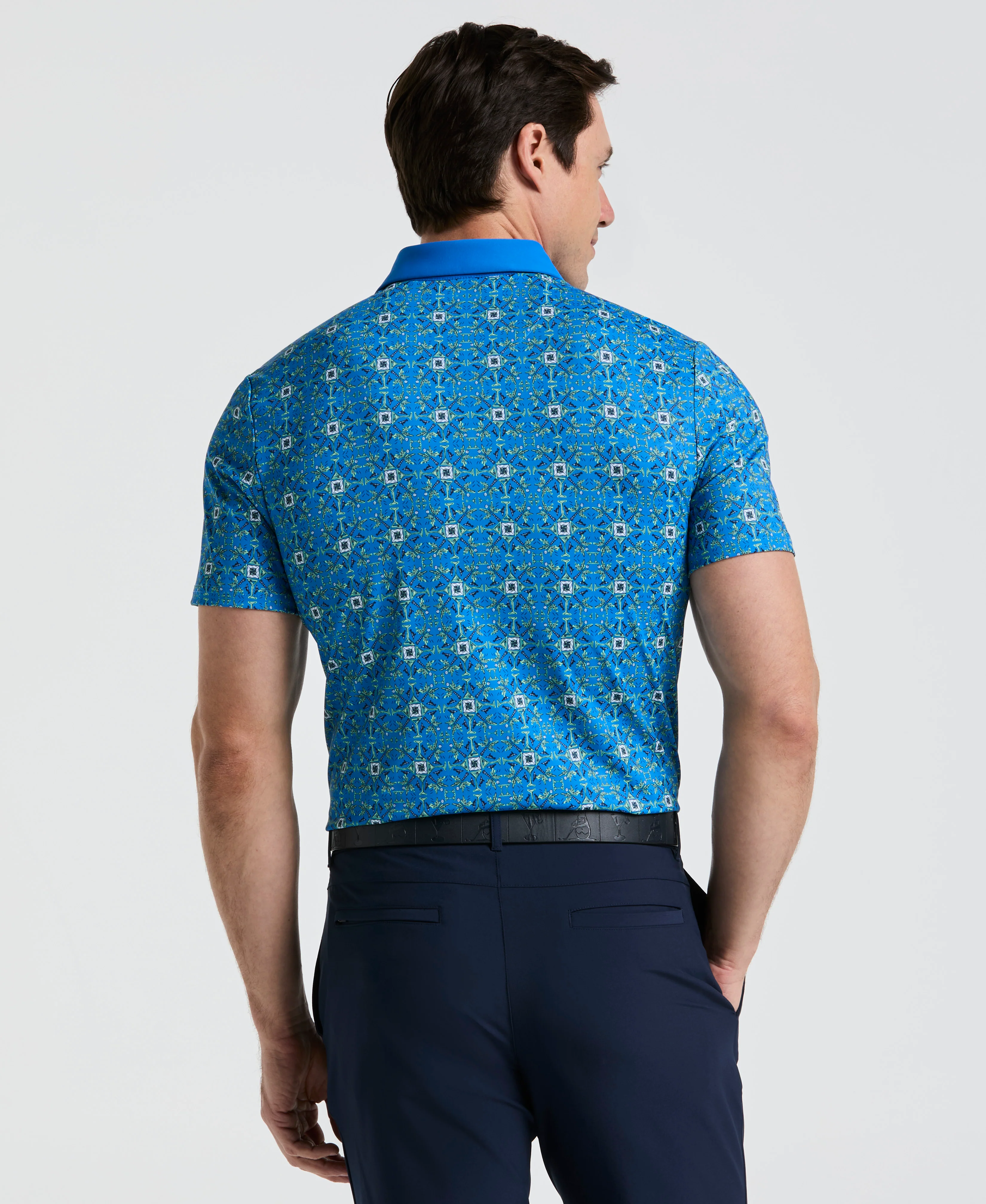 All-Over Cocktail Printed Golf Polo - Image 6