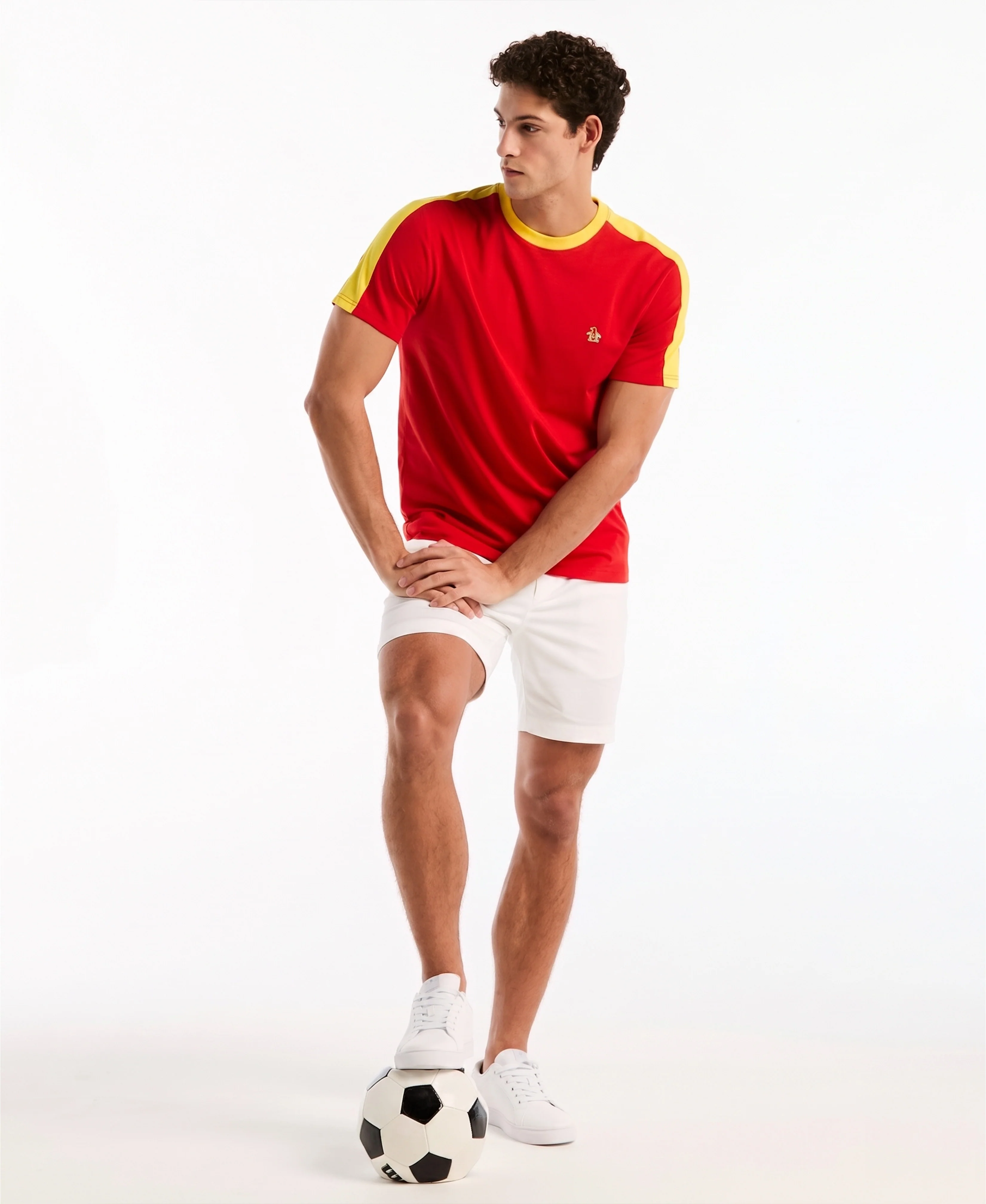 Color Block Cotton Tee Spain Edition - Image 3