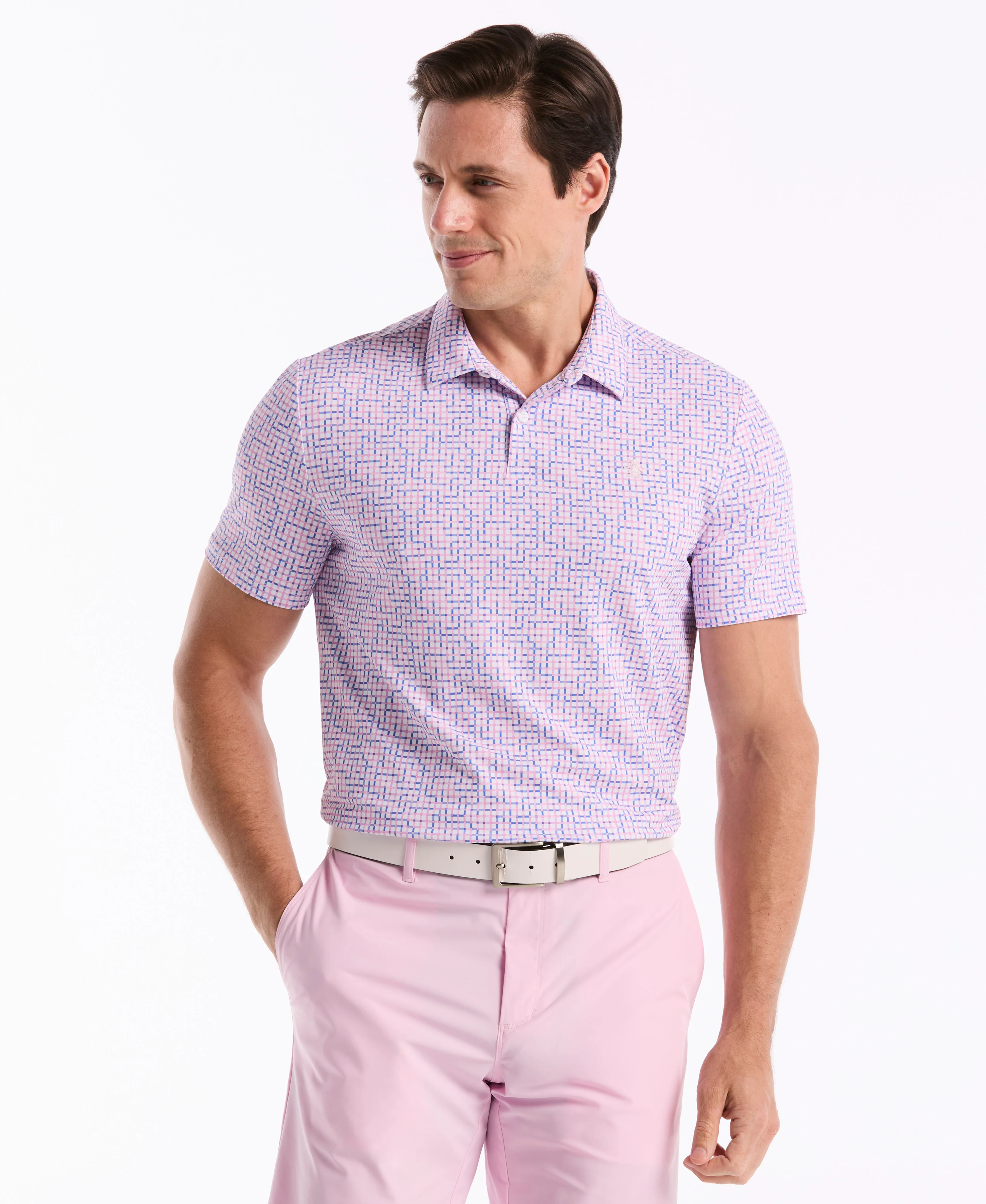 Color Theory Gingham Golf Polo