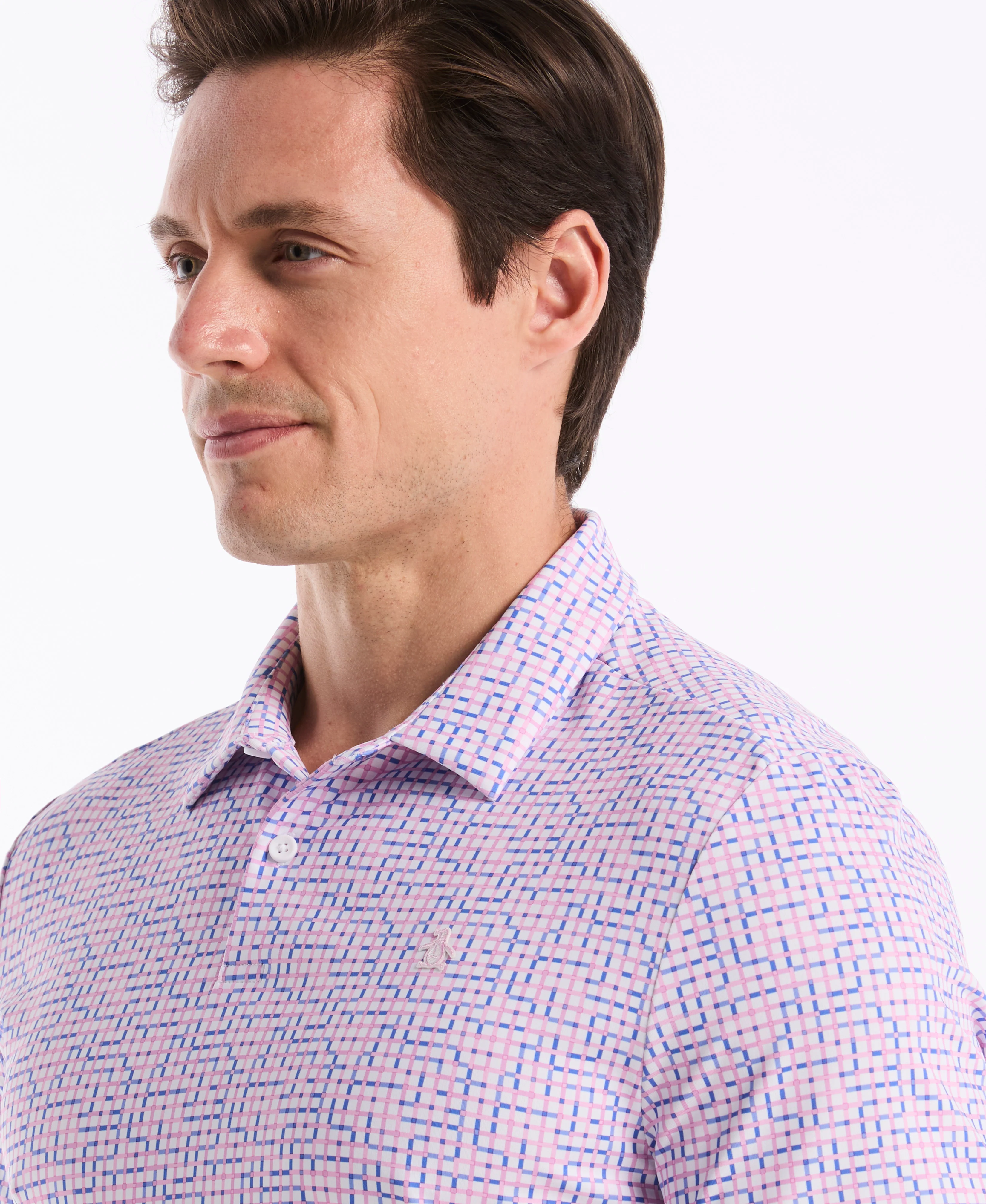 Color Theory Gingham Golf Polo - Image 3