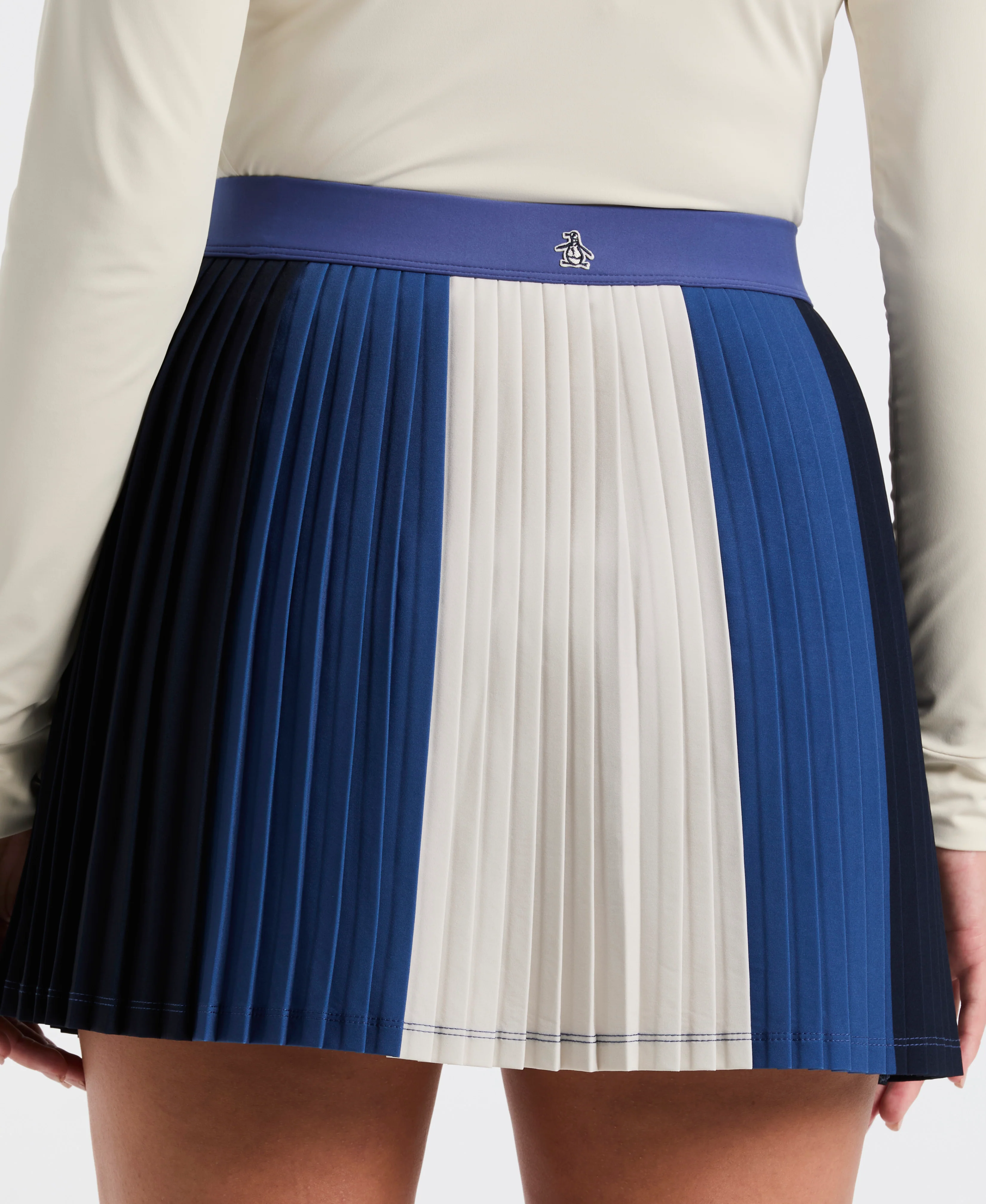 Women's 16" Micro Pleated Colorblock Skort - Image 5