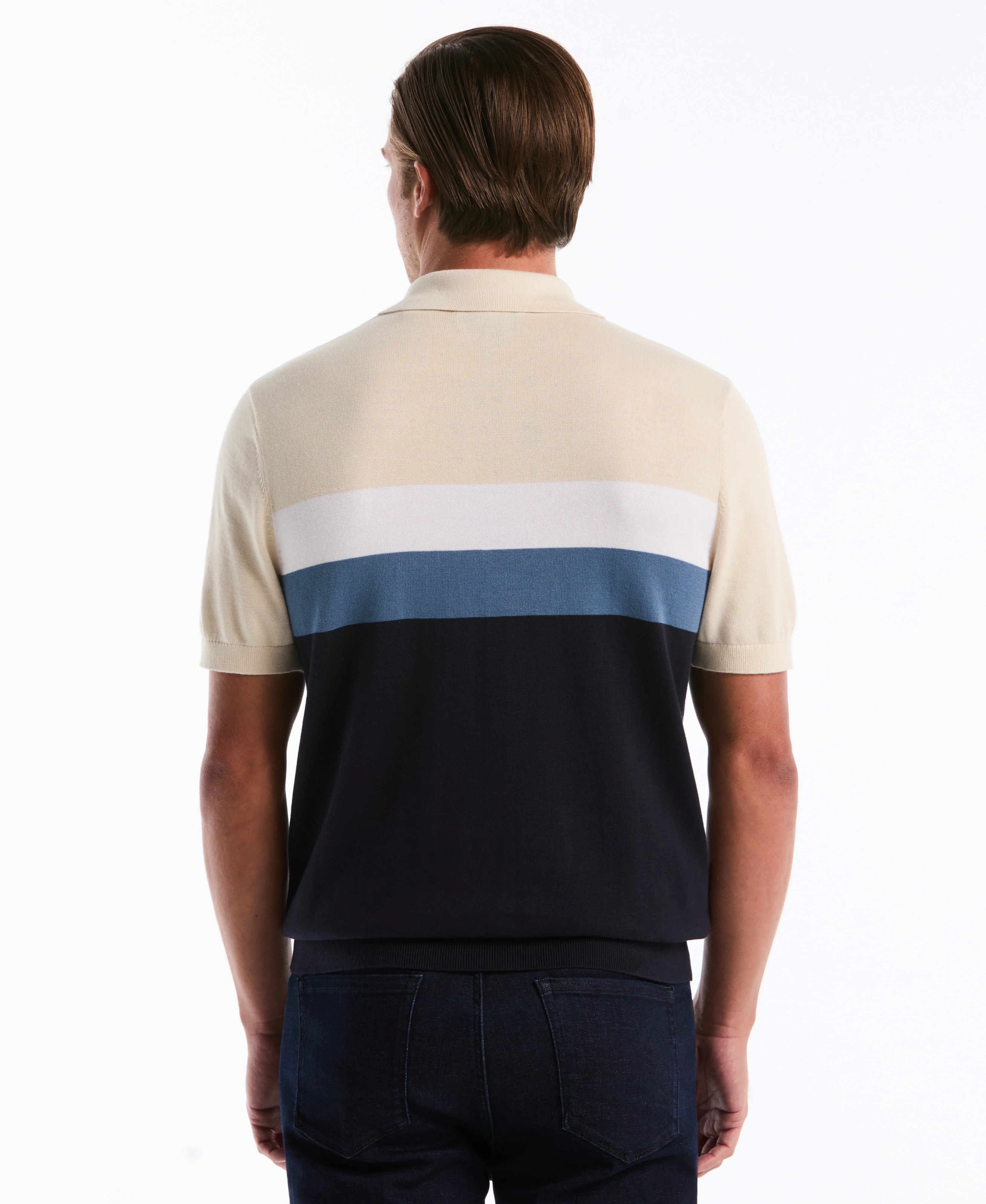 Chest Stripe Sweater Polo - Image 10