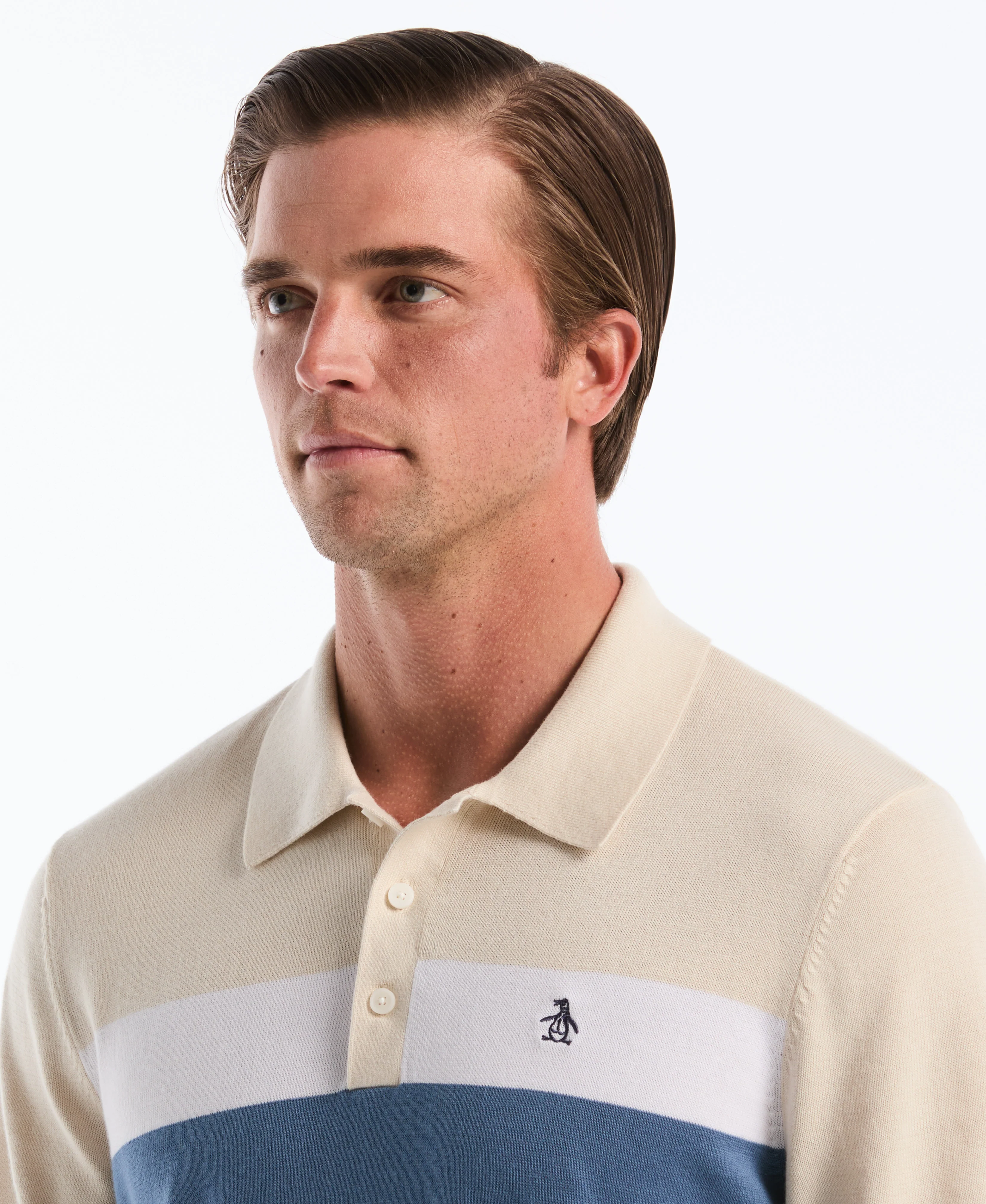 Chest Stripe Sweater Polo - Image 11
