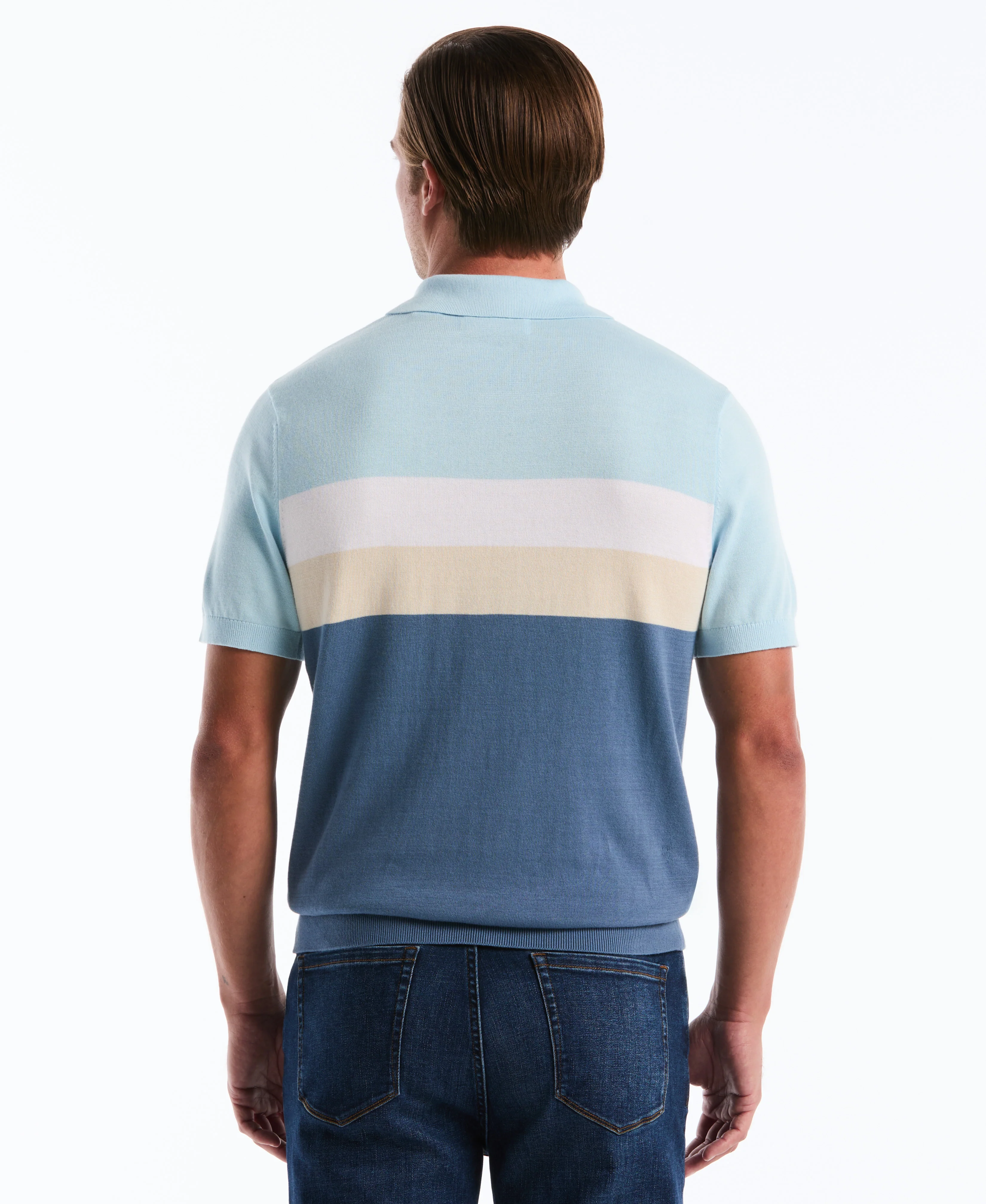 Chest Stripe Sweater Polo - Image 6