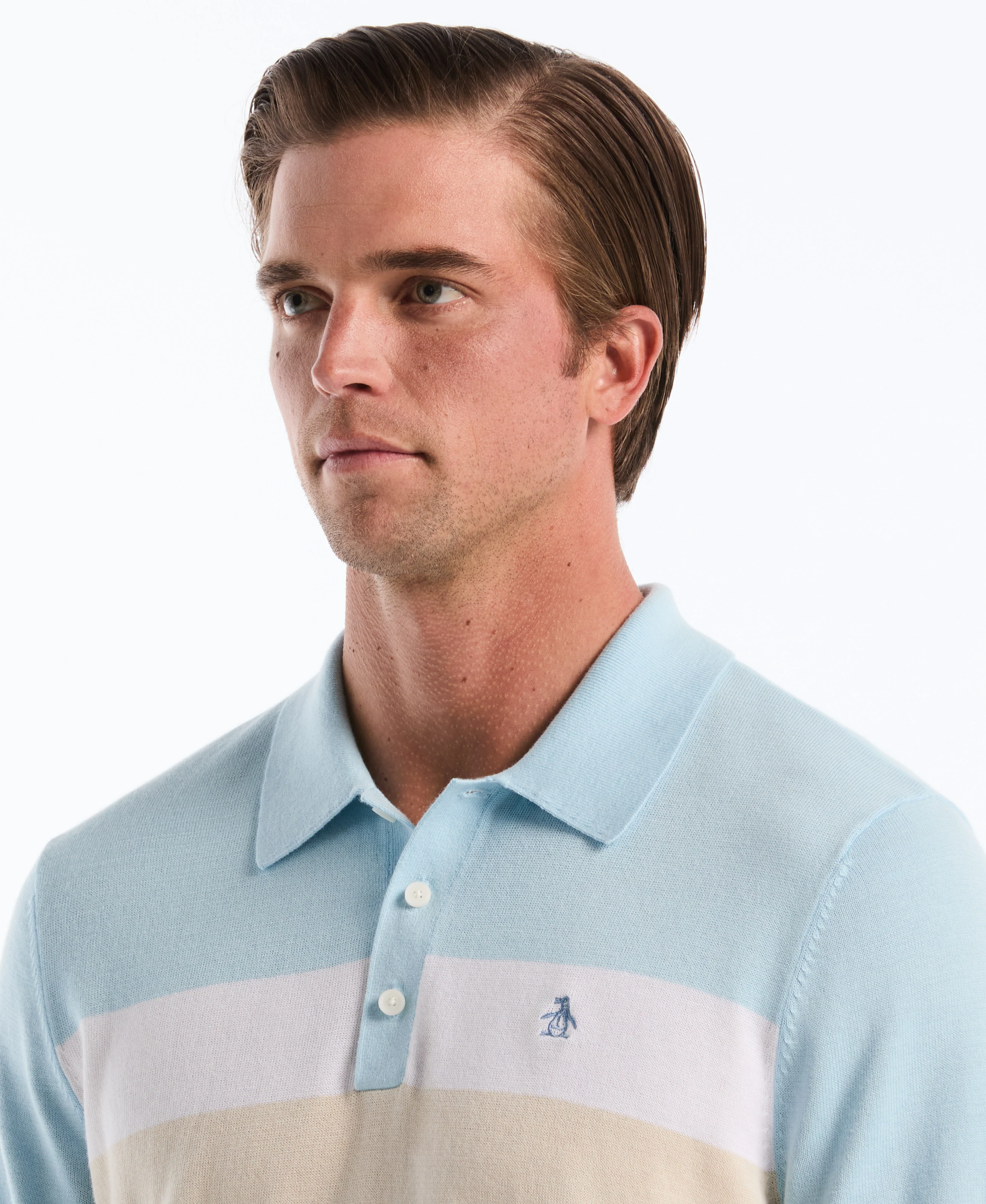 Chest Stripe Sweater Polo - Image 7