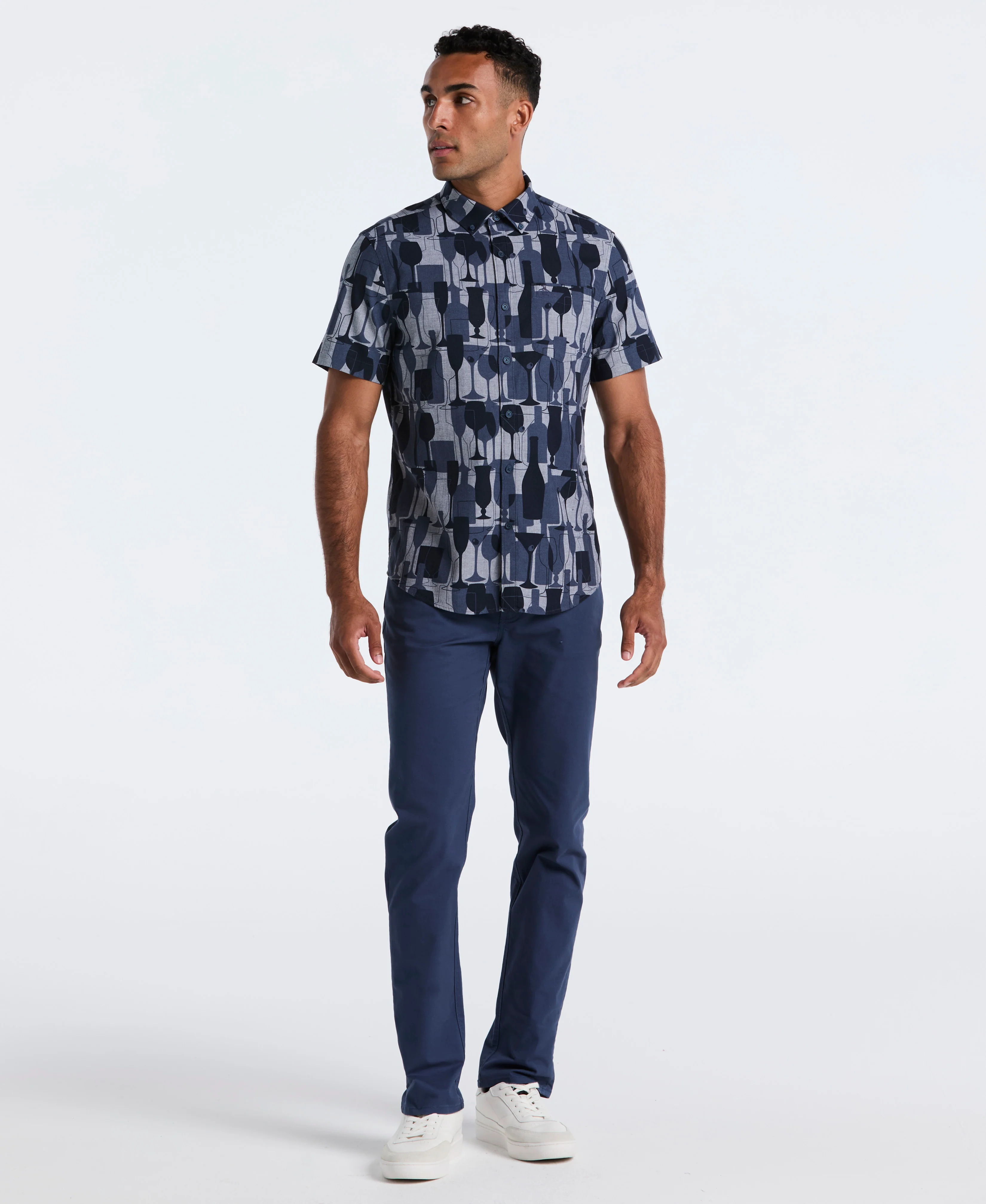 Cotton Cocktail Print Shirt - Image 4