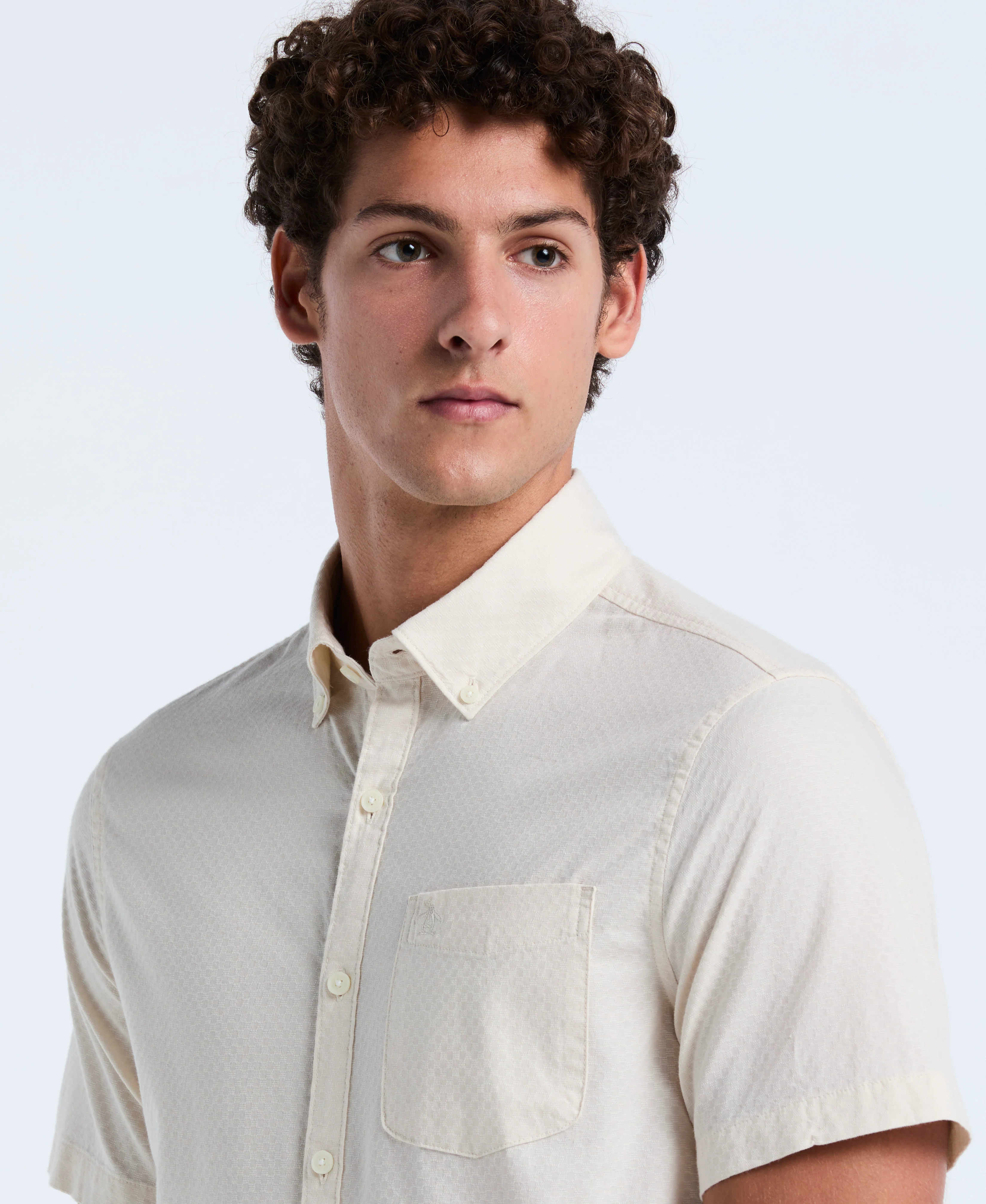Cotton Dobby Check Shirt - Image 3