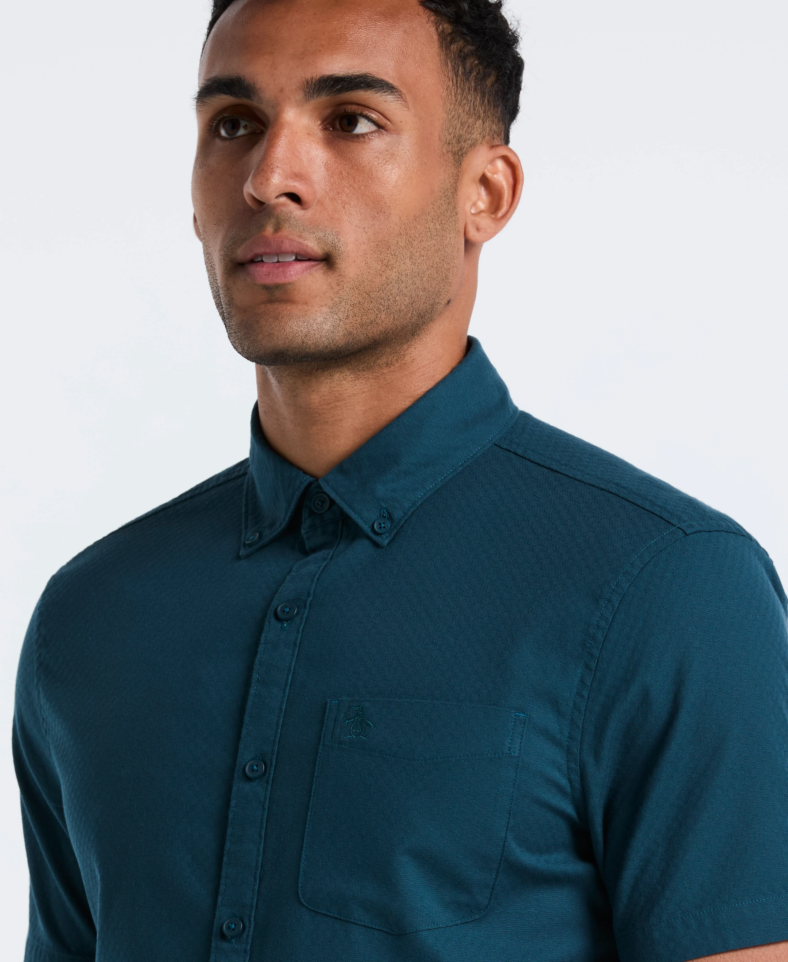 Cotton Dobby Check Shirt - Image 7