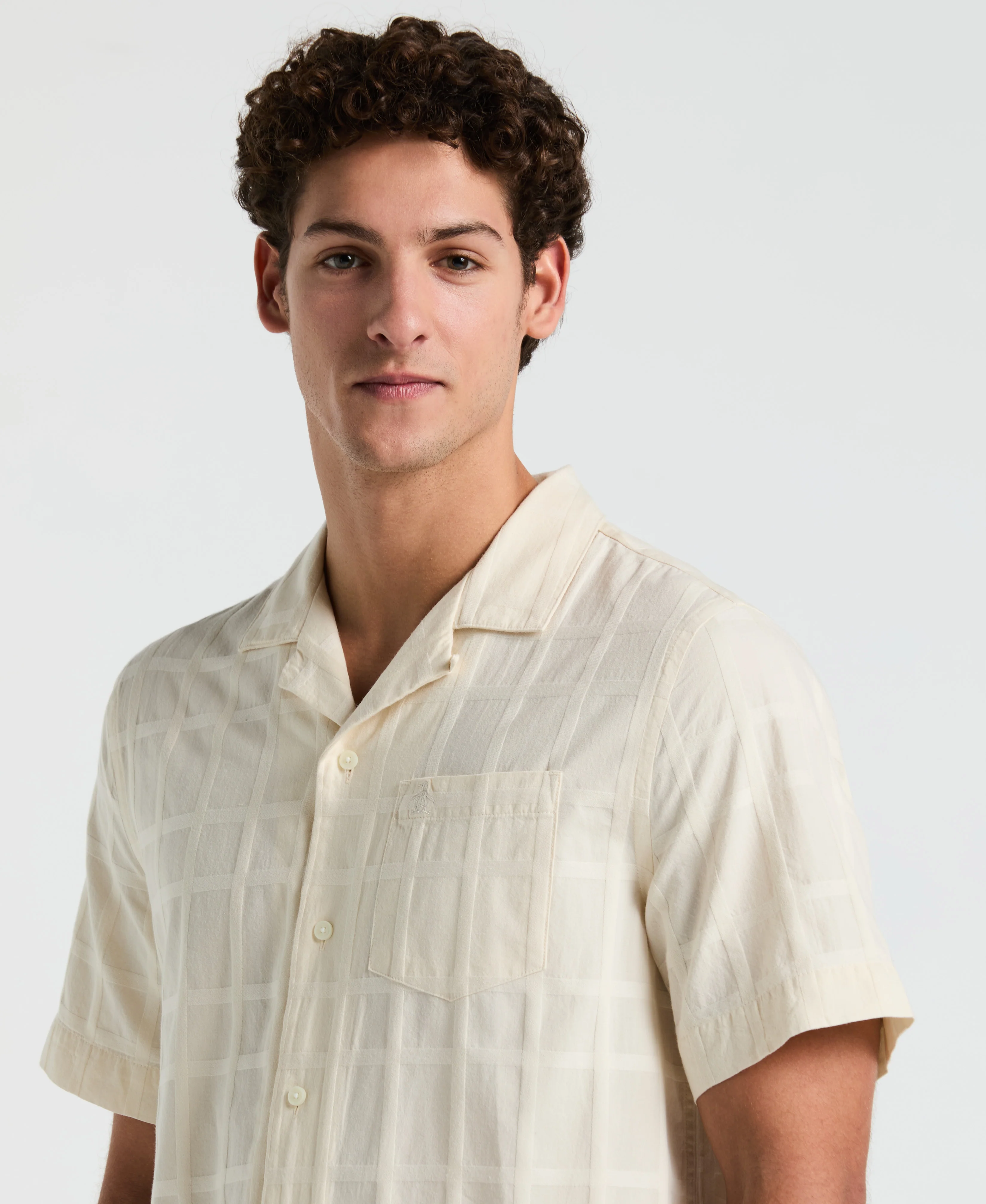 Dobby Tonal Plaid Shirt - Image 3