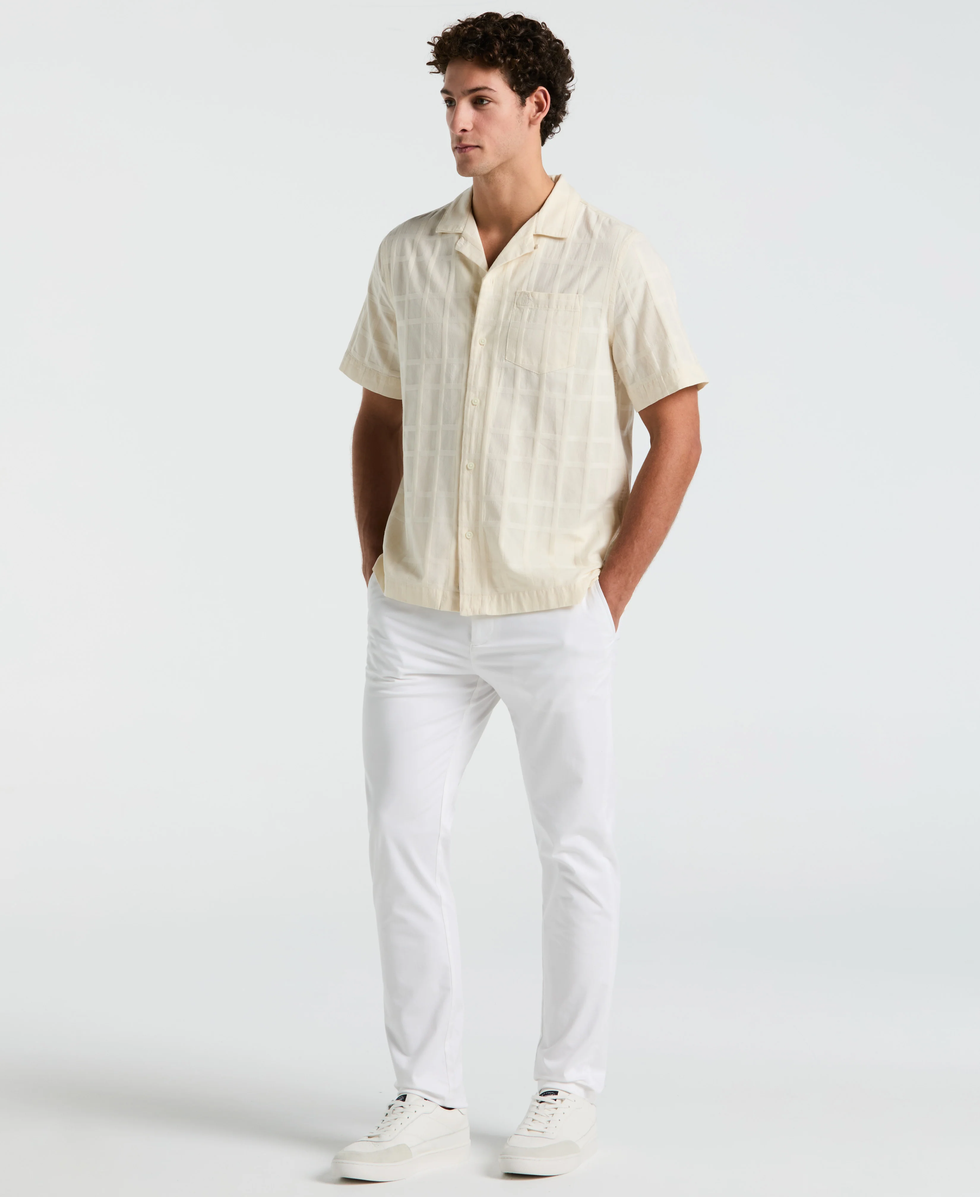 Dobby Tonal Plaid Shirt - Image 4