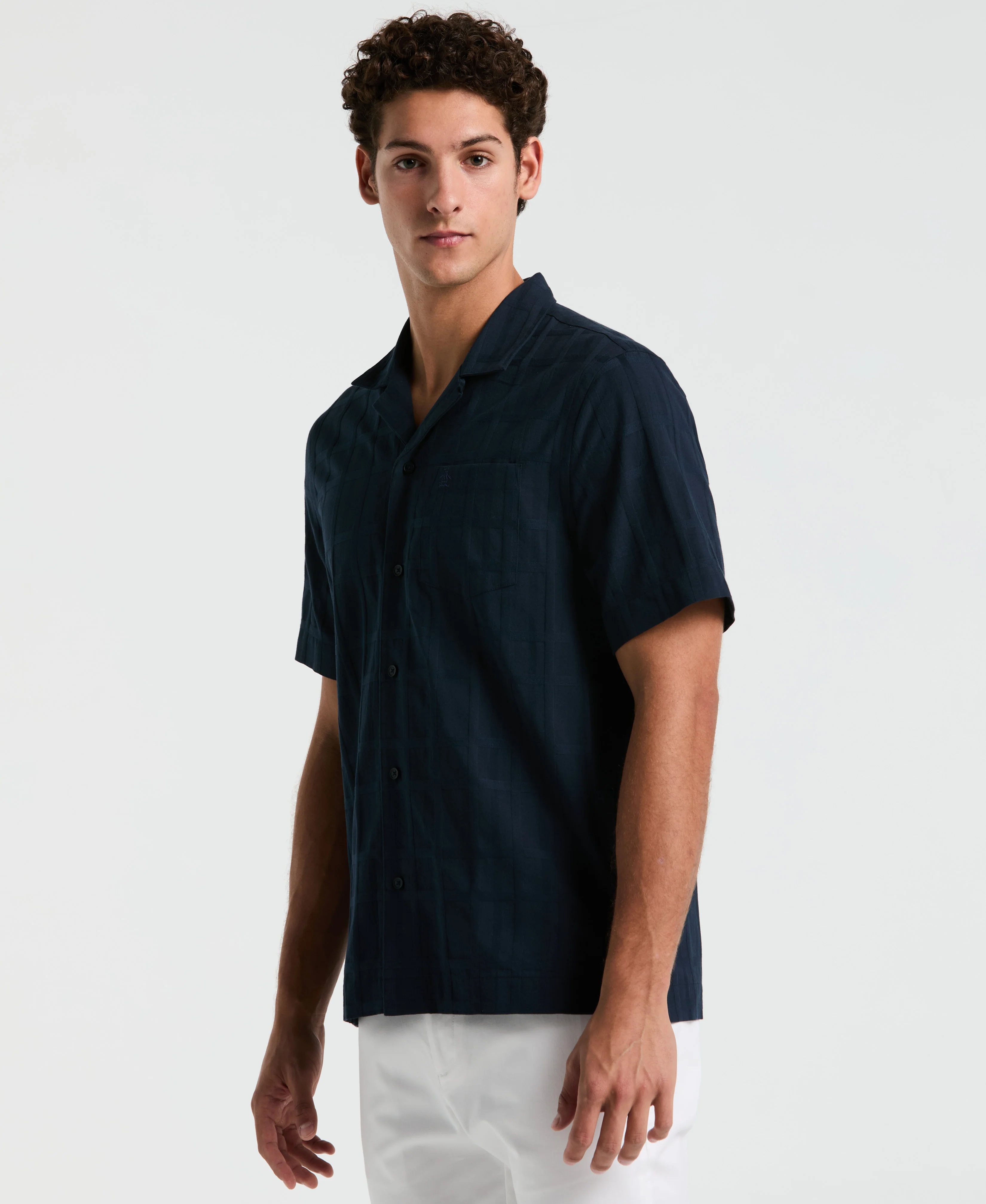 Dobby Tonal Plaid Shirt - Image 5