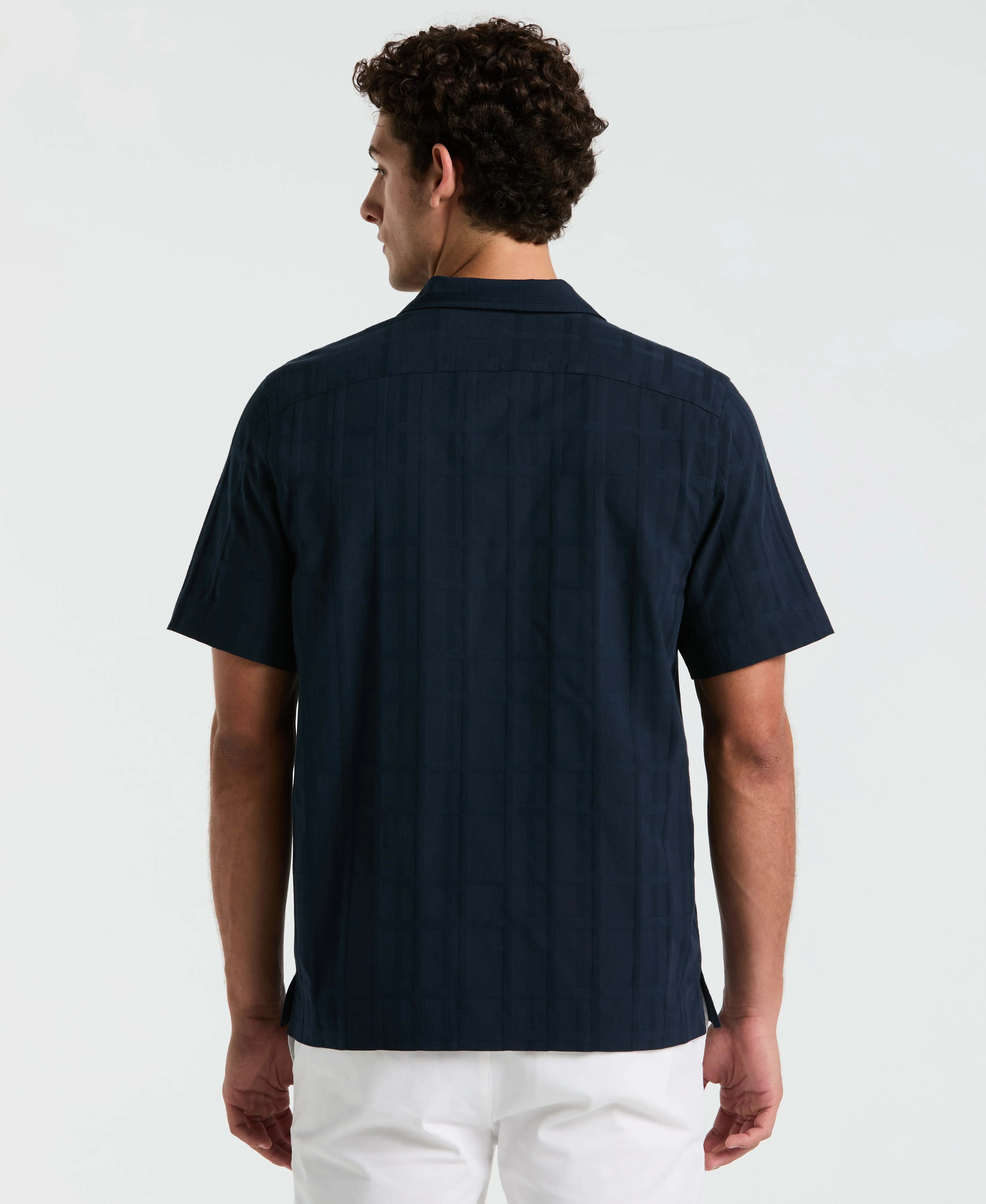 Dobby Tonal Plaid Shirt - Image 6