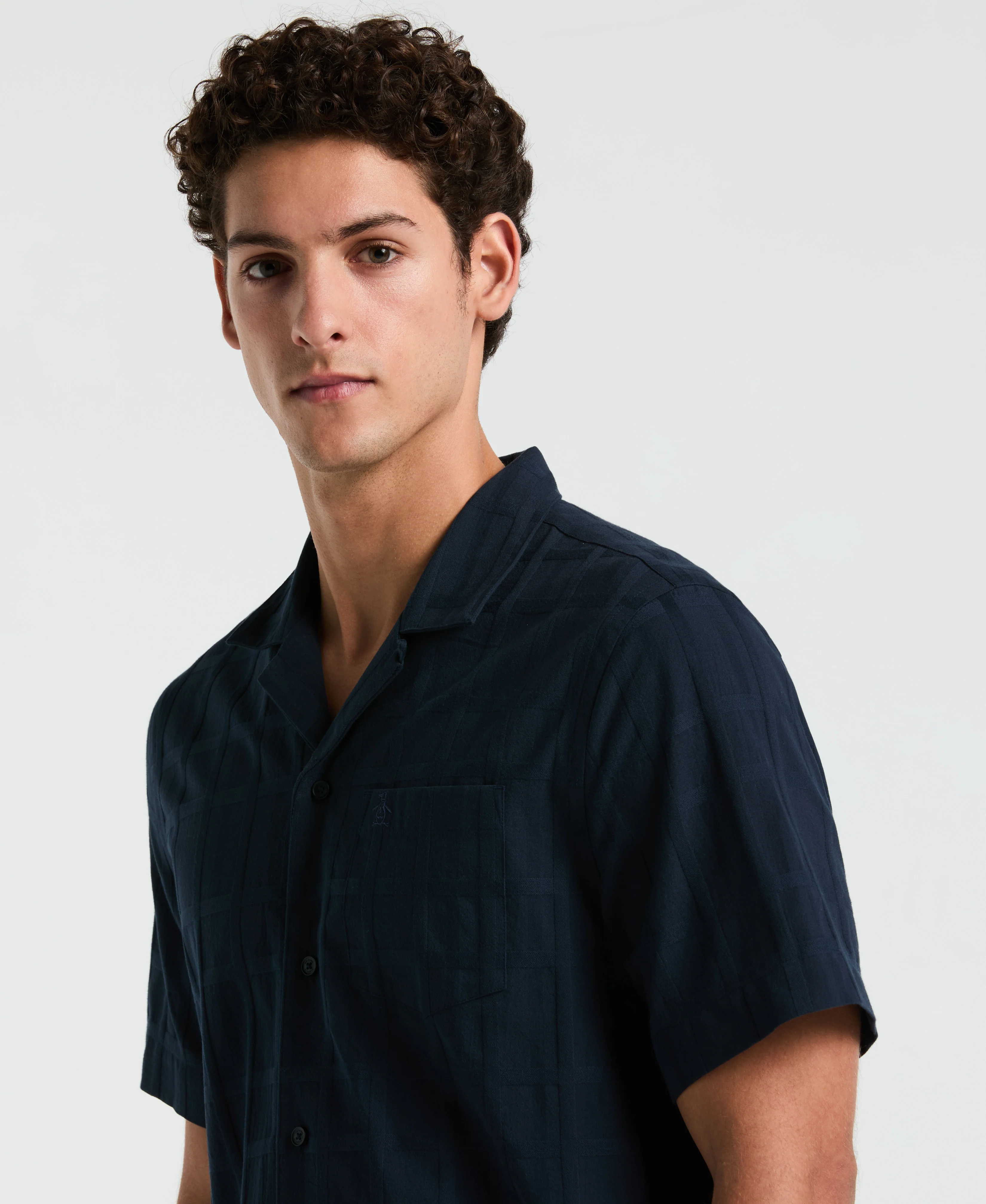 Dobby Tonal Plaid Shirt - Image 7
