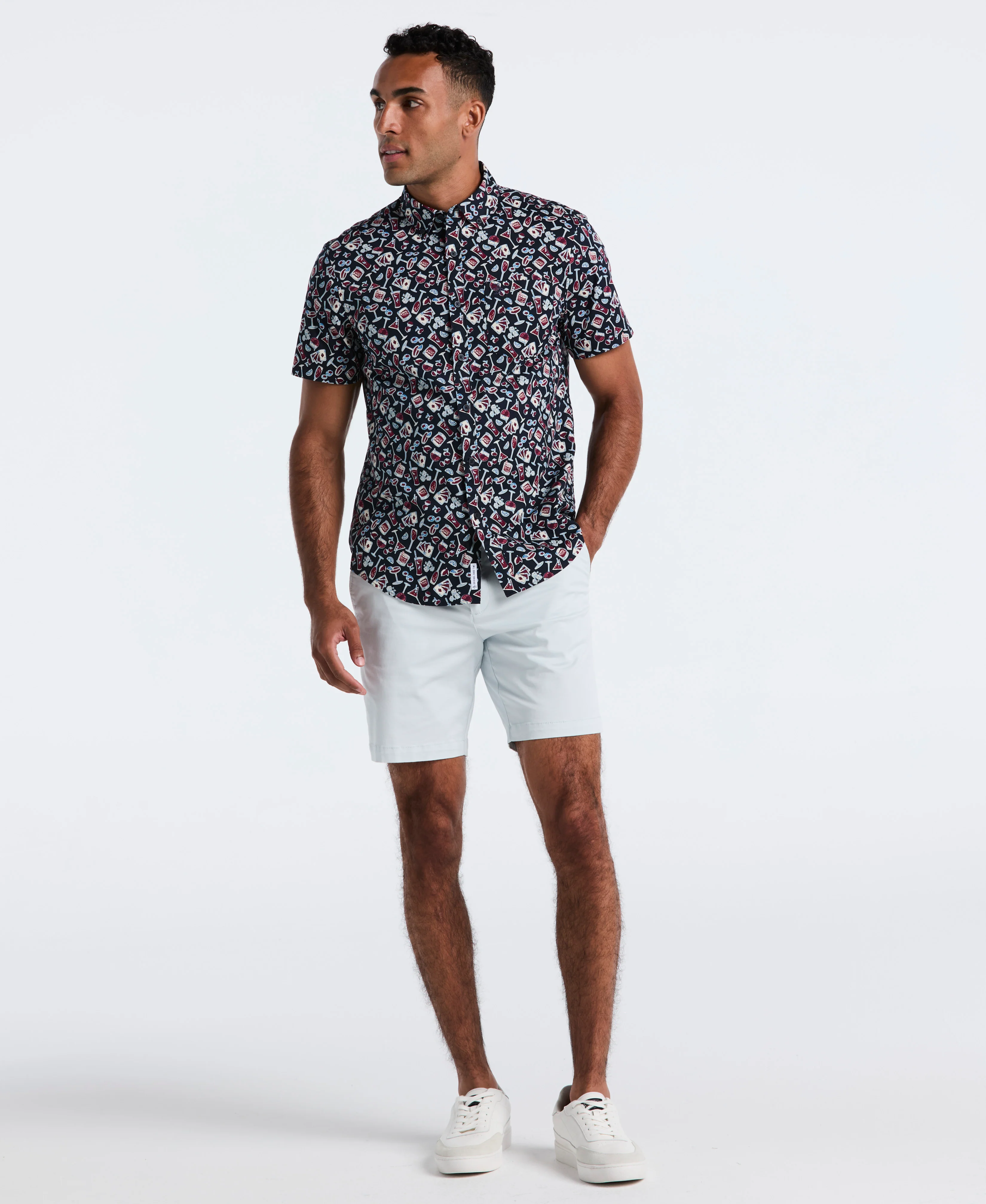 Cotton Drinks Print Shirt - Image 4