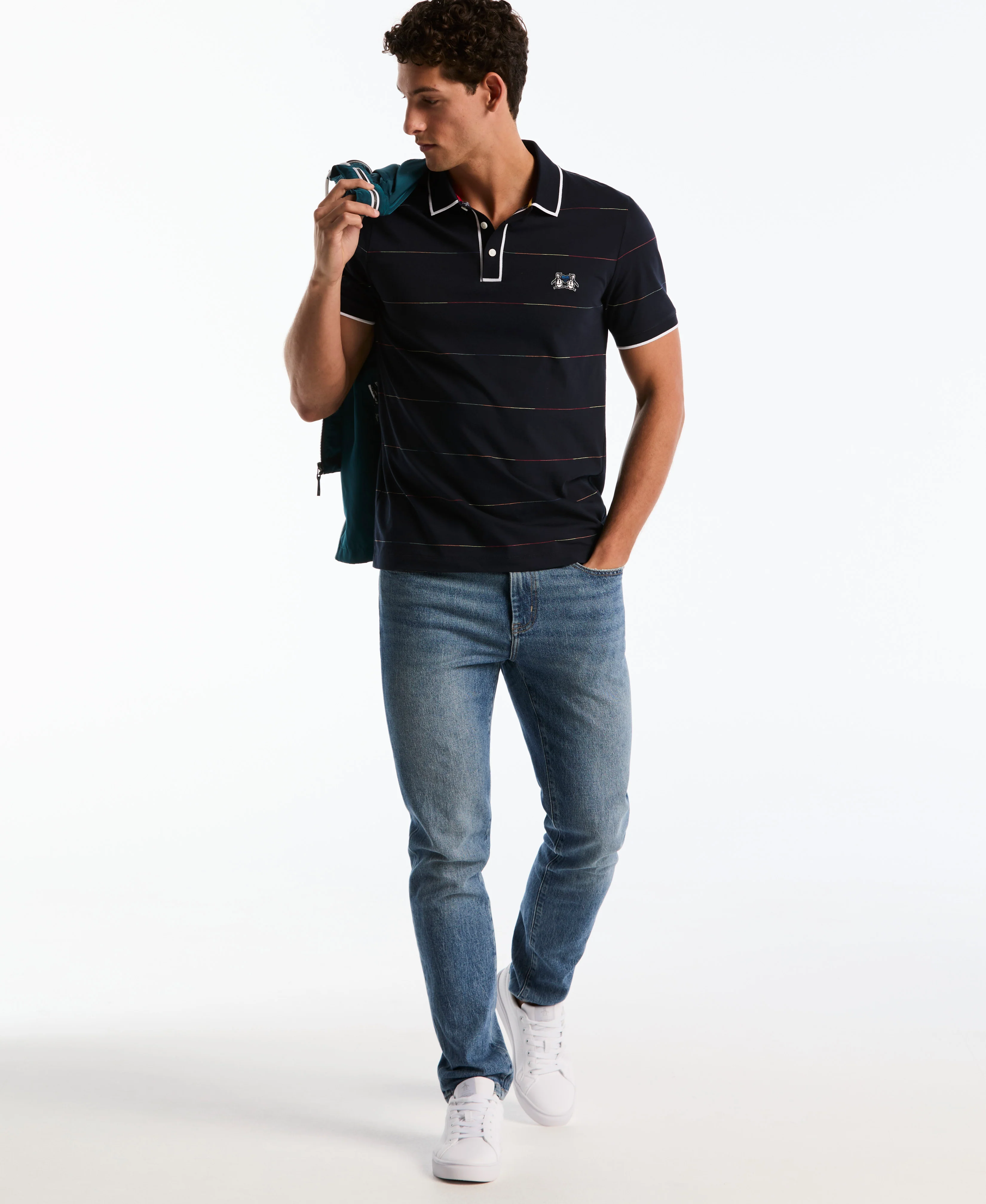 Organic Cotton Earl Pride Stripe Polo - Image 4