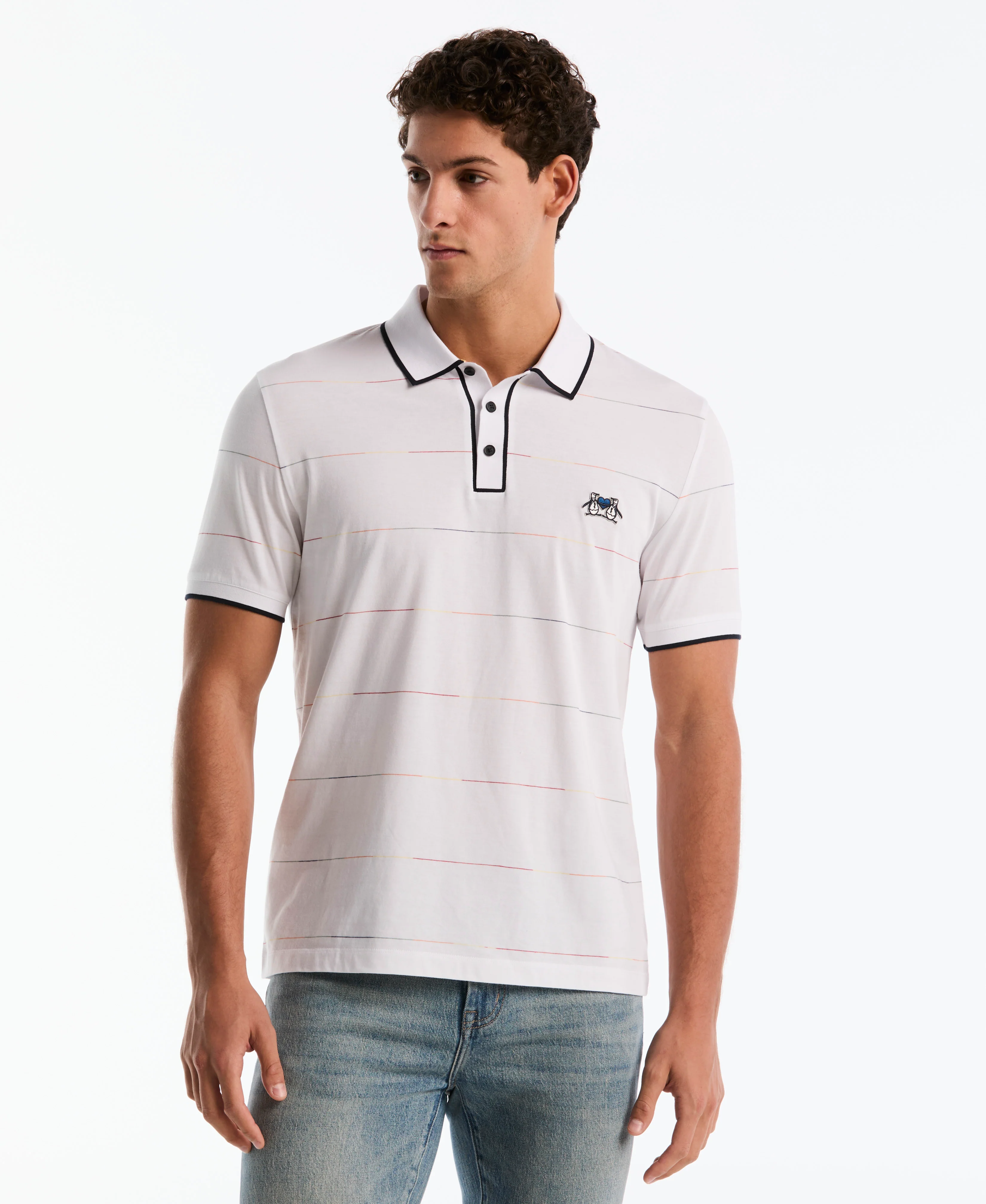 Organic Cotton Earl Pride Stripe Polo - Image 5