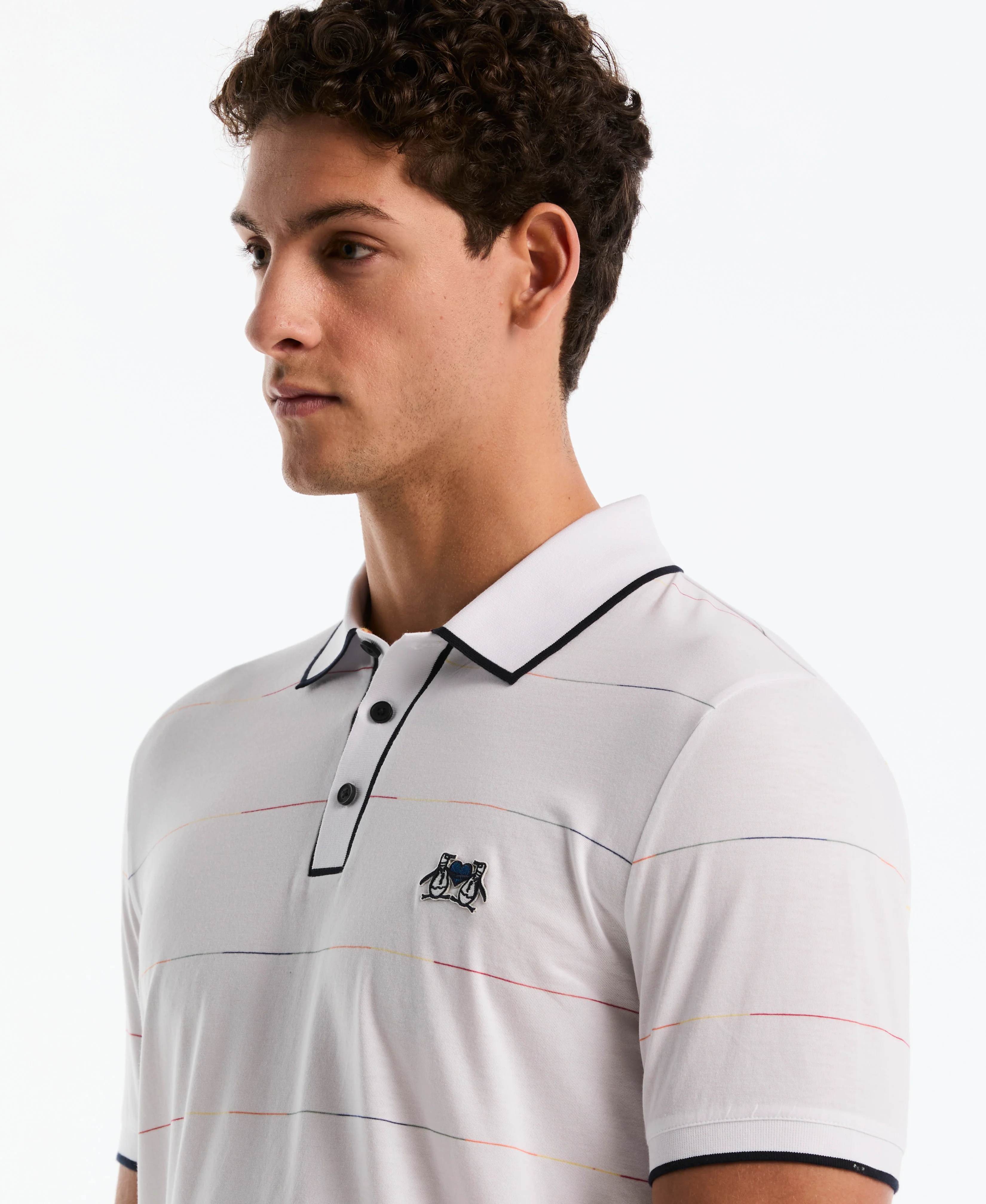 Organic Cotton Earl Pride Stripe Polo - Image 7