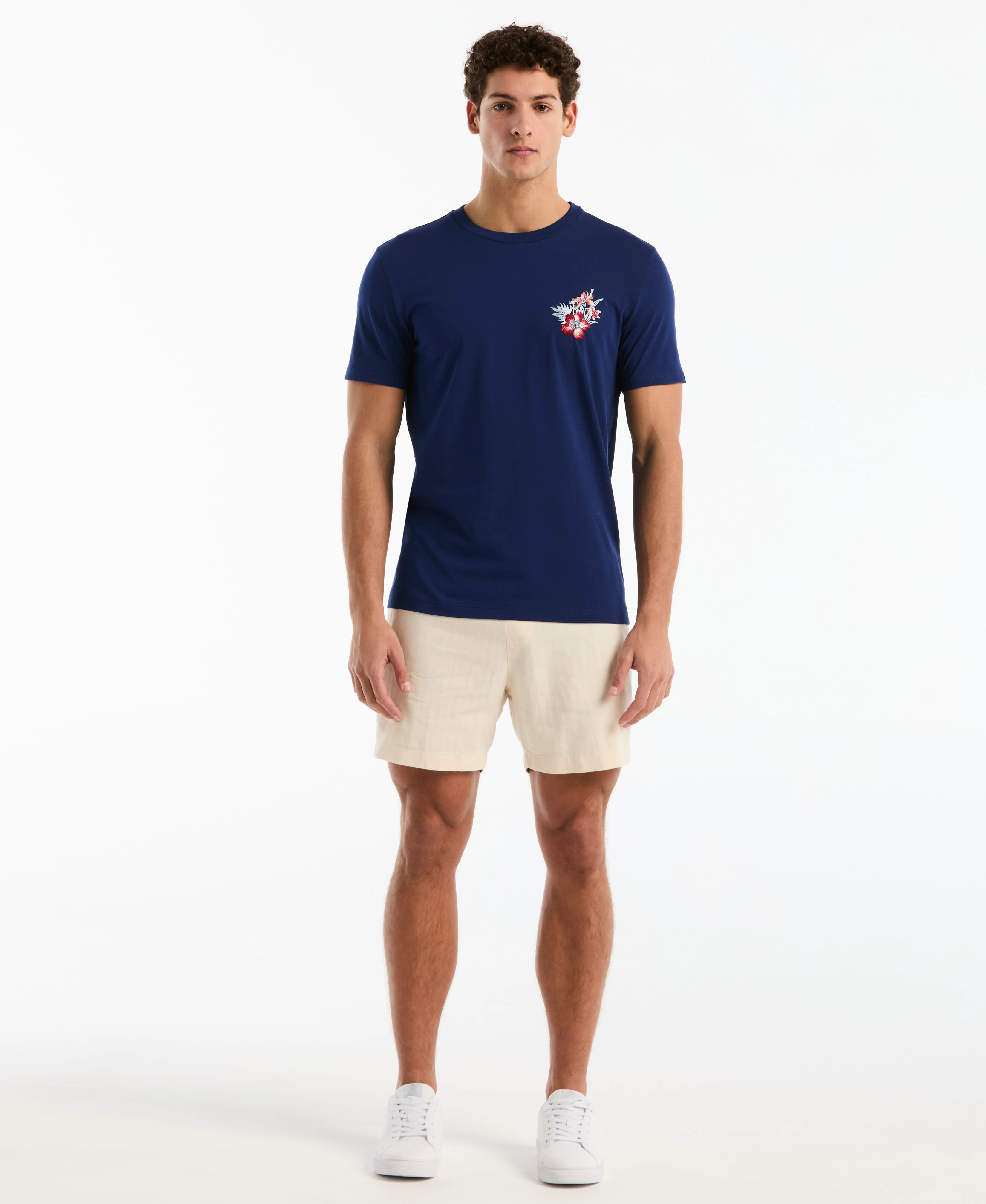 Embroidered Floral Graphic Tee - Image 4
