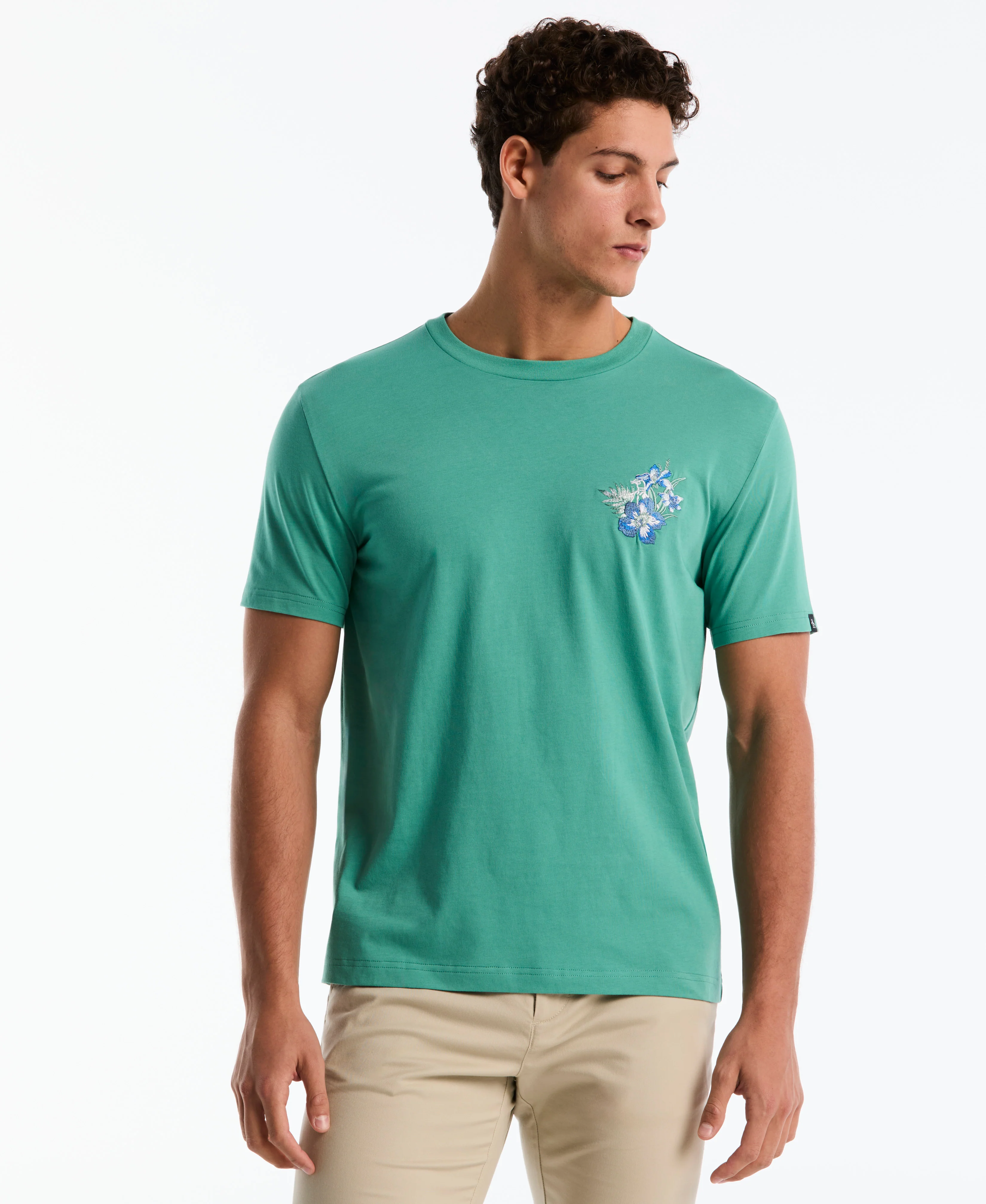 Embroidered Floral Graphic Tee - Image 5