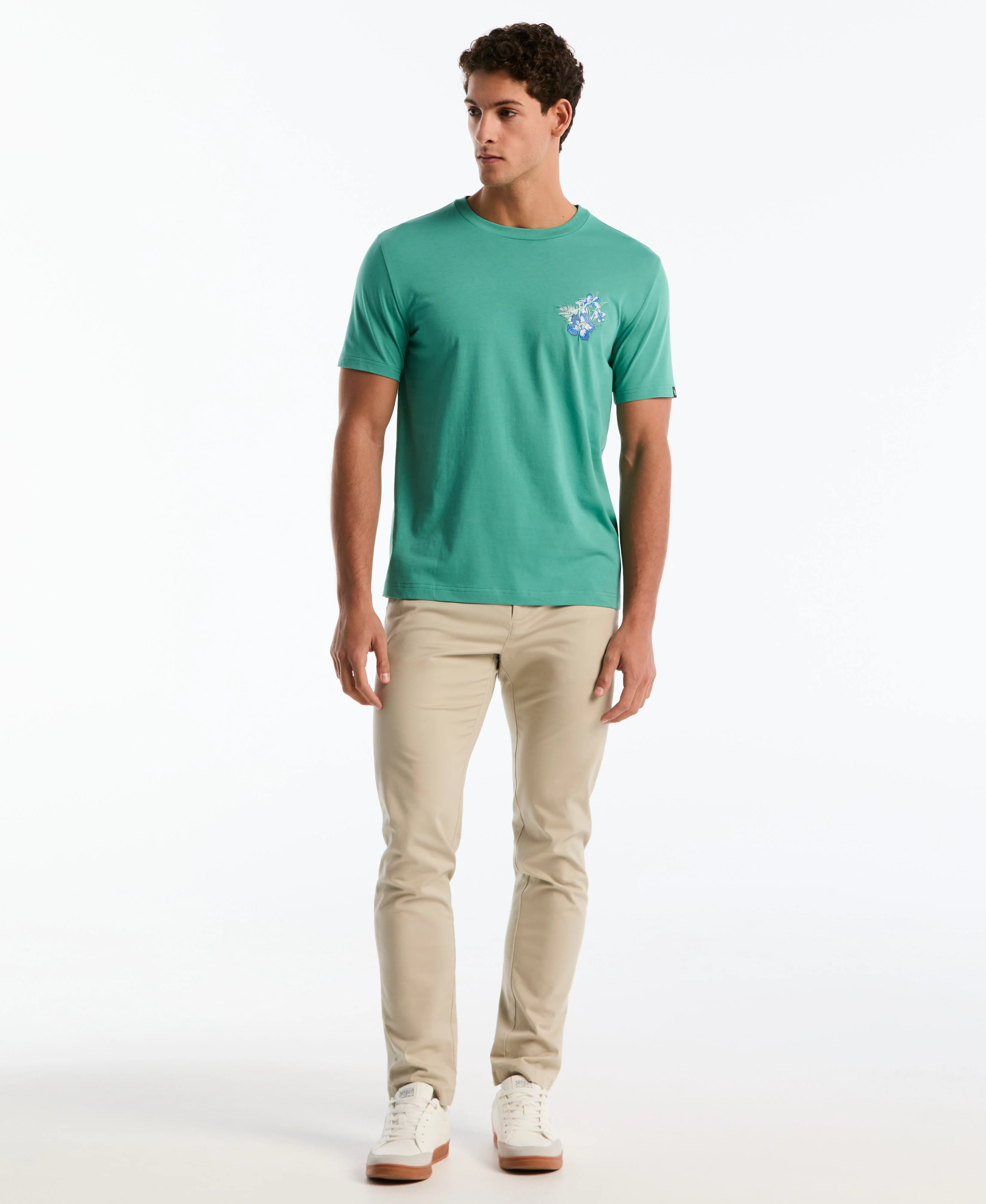 Embroidered Floral Graphic Tee - Image 8