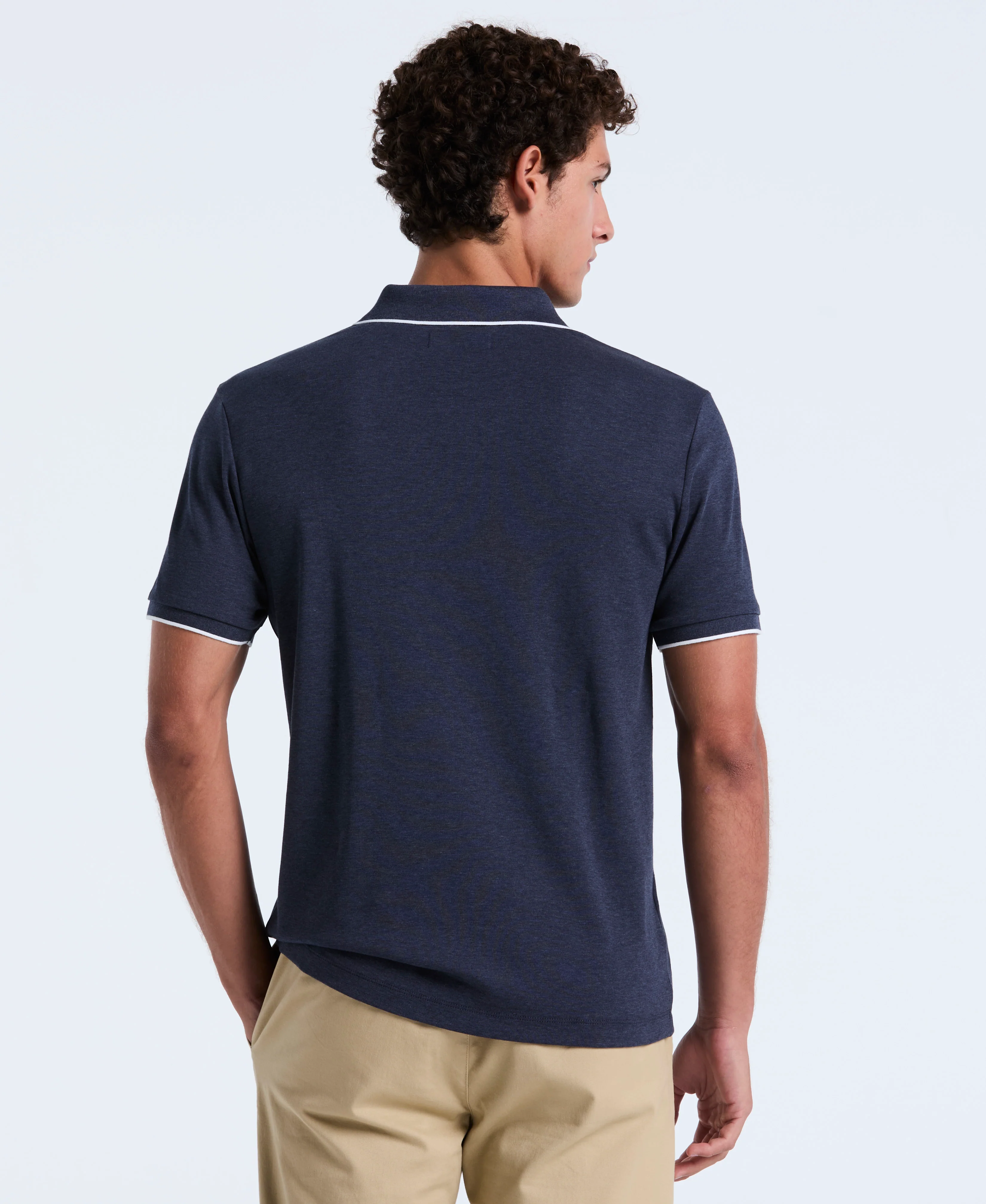 Interlock Quarter Zip Tipped Polo - Image 6