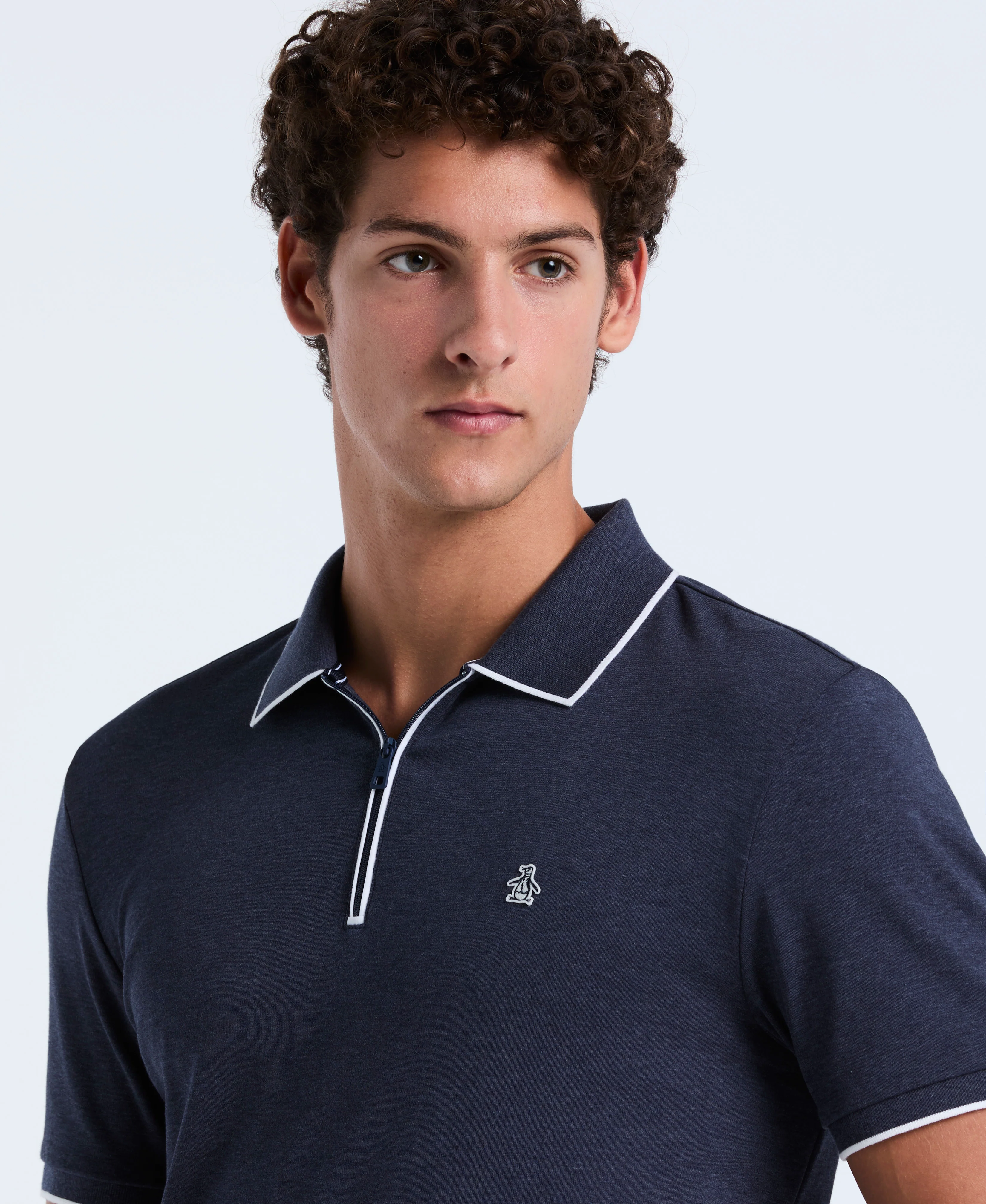 Interlock Quarter Zip Tipped Polo - Image 7