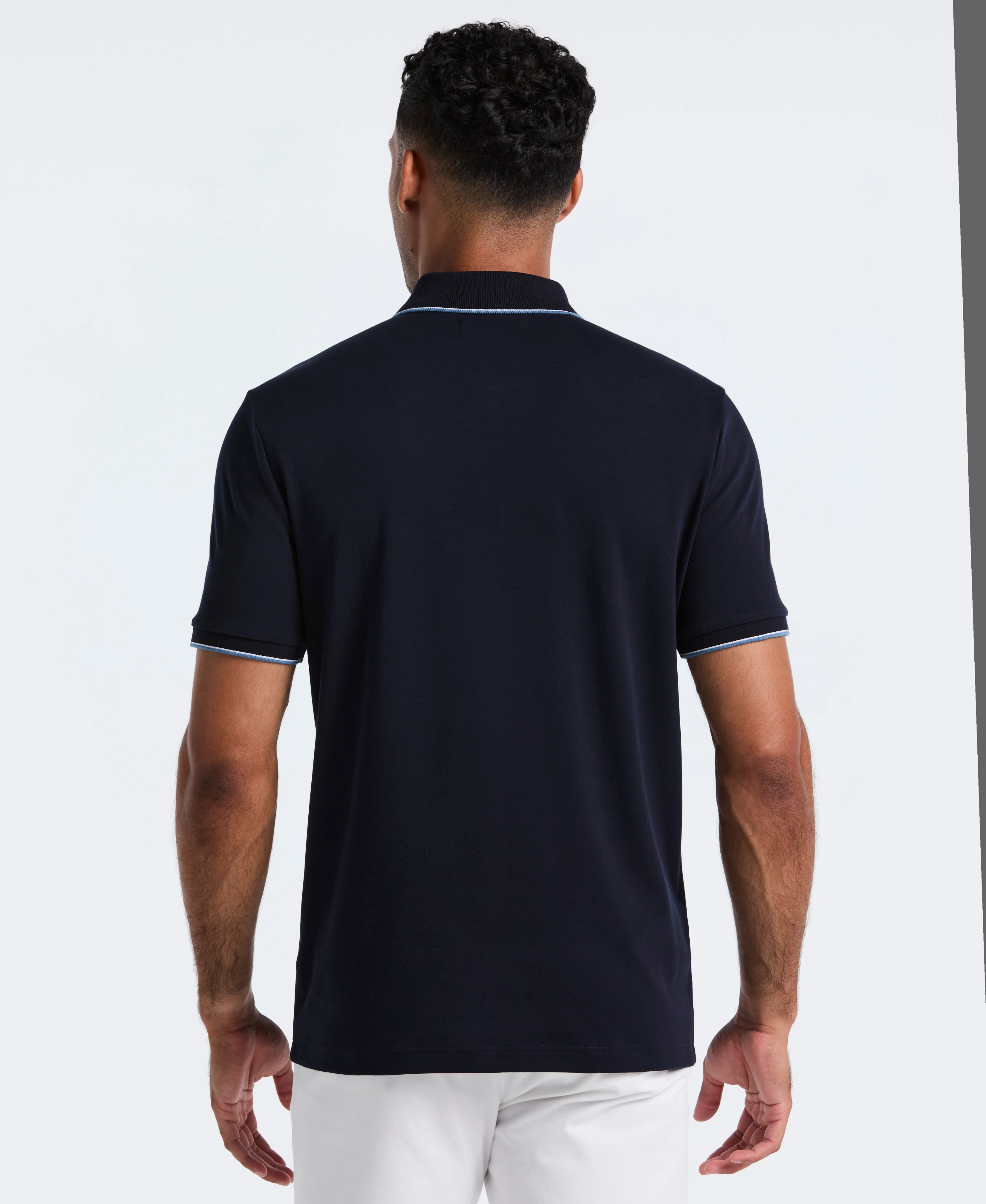 Interlock Vertical Stripe Polo - Image 10