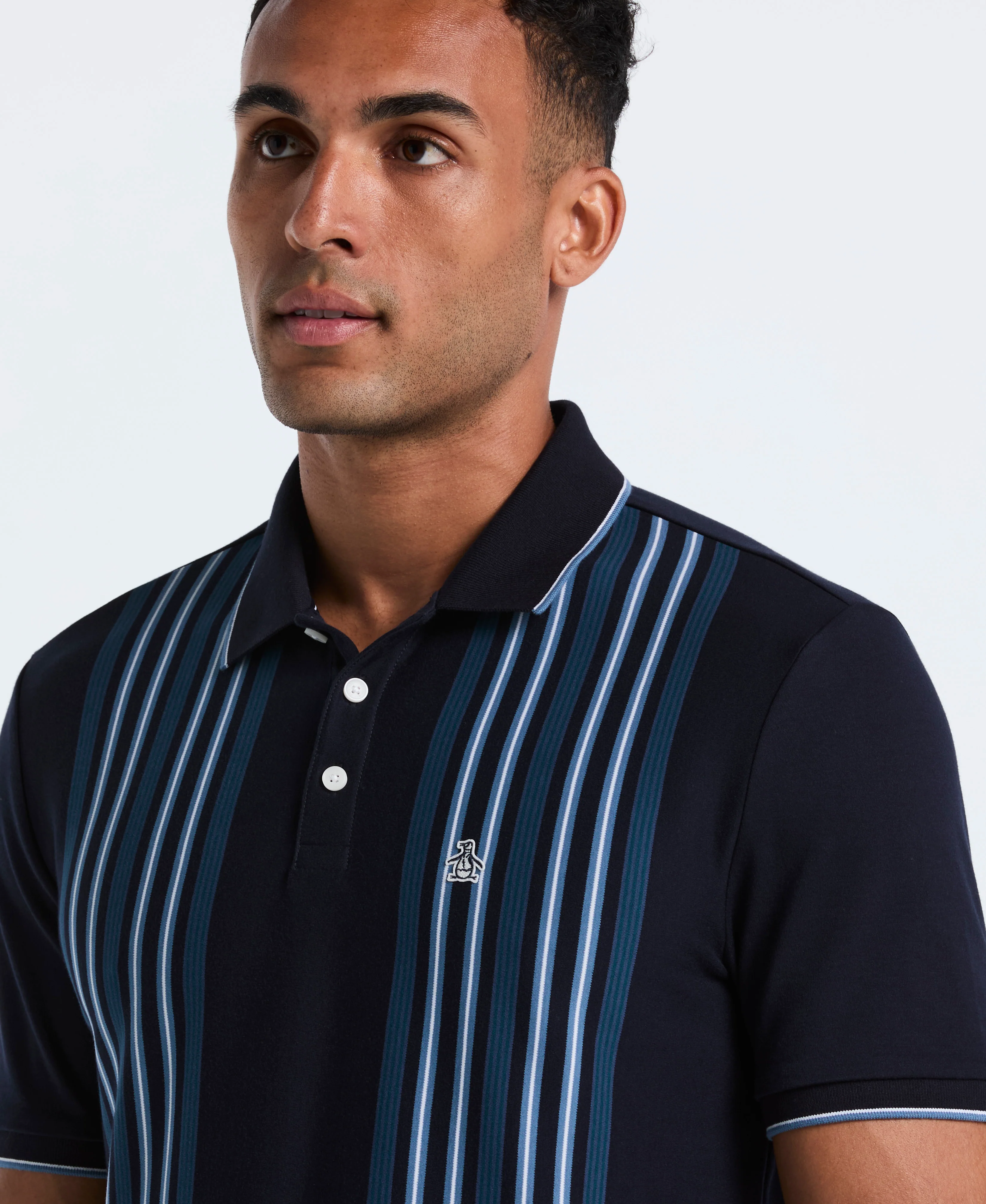 Interlock Vertical Stripe Polo - Image 11
