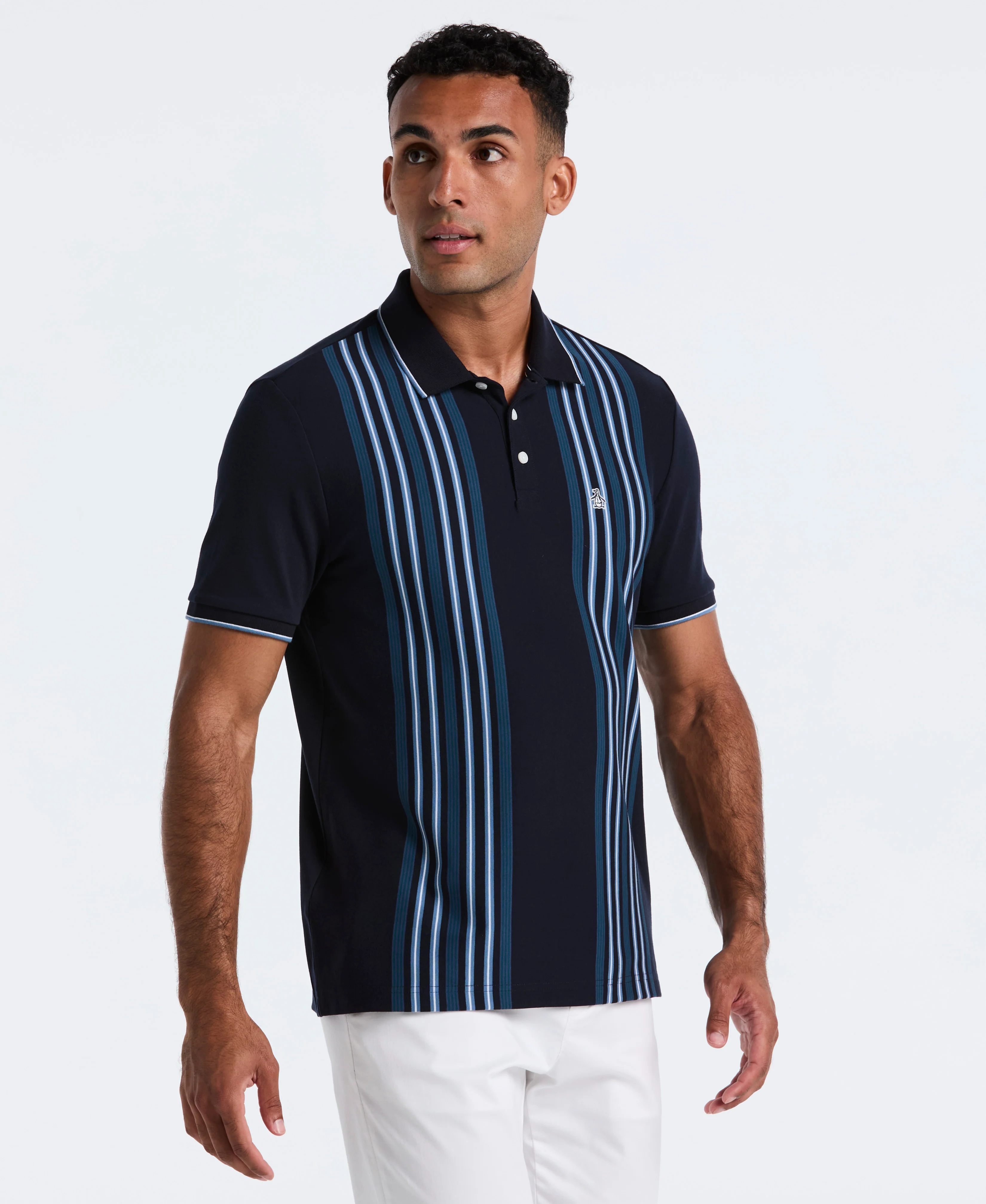 Interlock Vertical Stripe Polo - Image 9