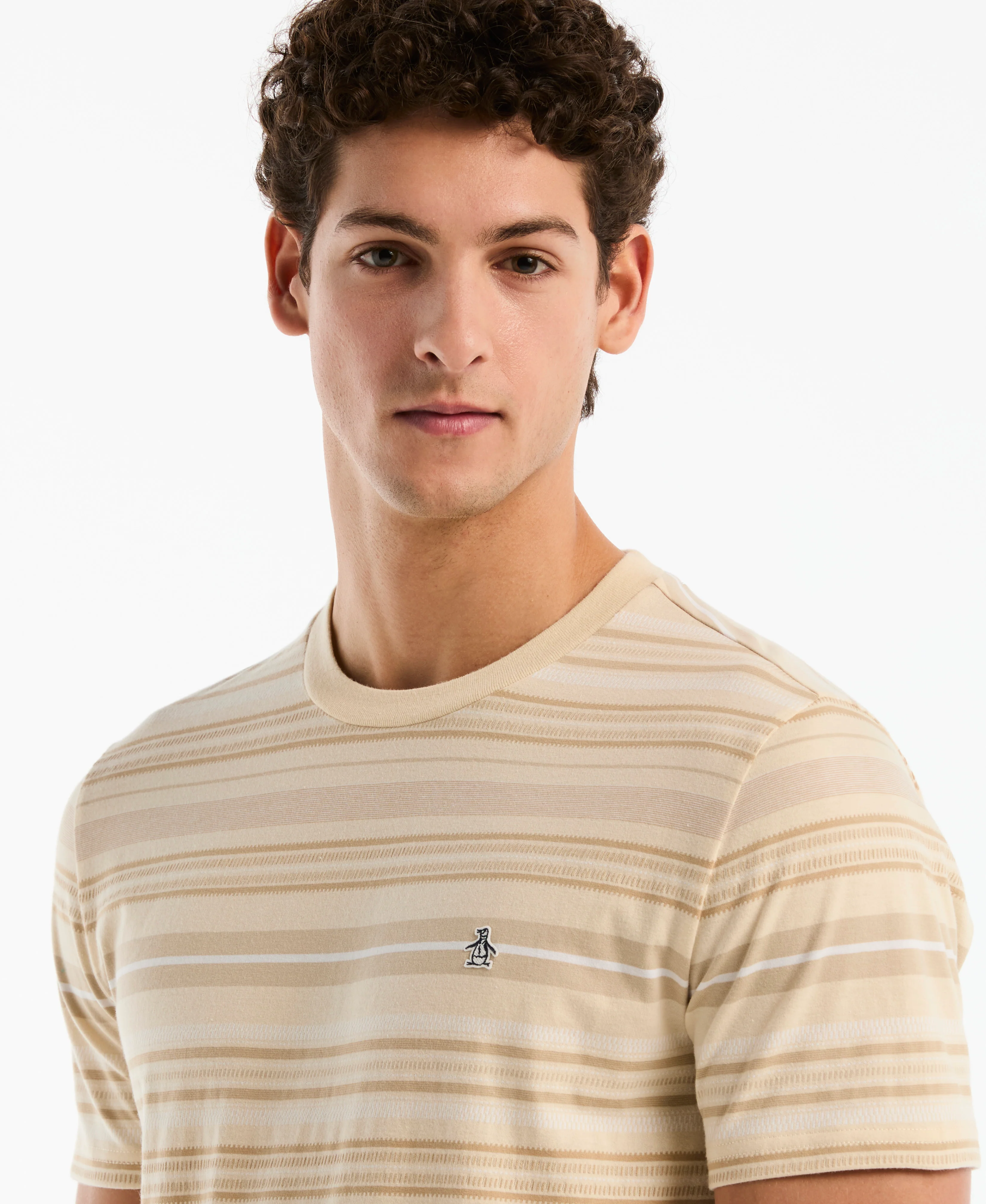 Jacquard Dashed Striped Tee - Image 3