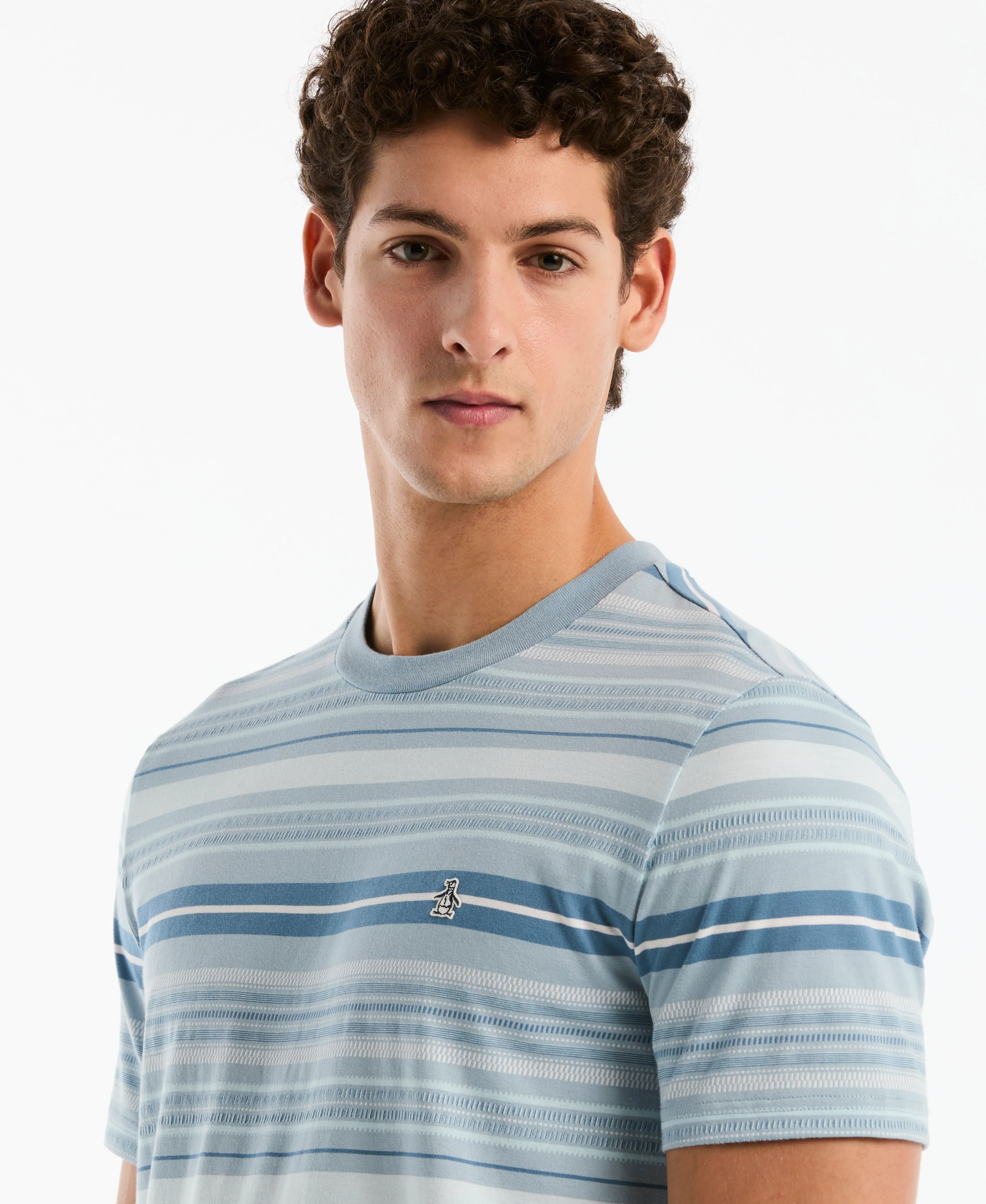 Jacquard Dashed Striped Tee - Image 7