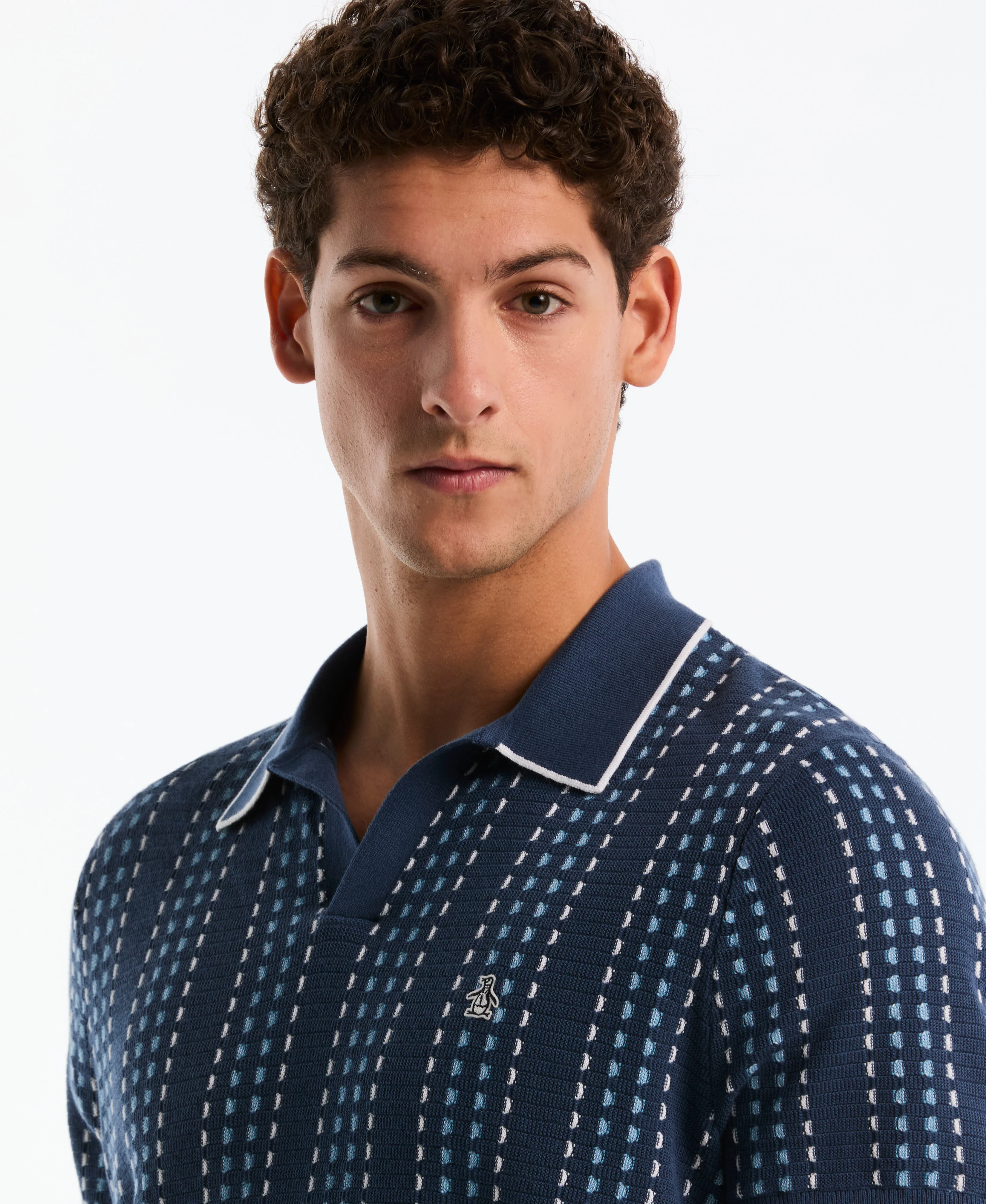 Johnny Collar Striped Sweater Polo - Image 7
