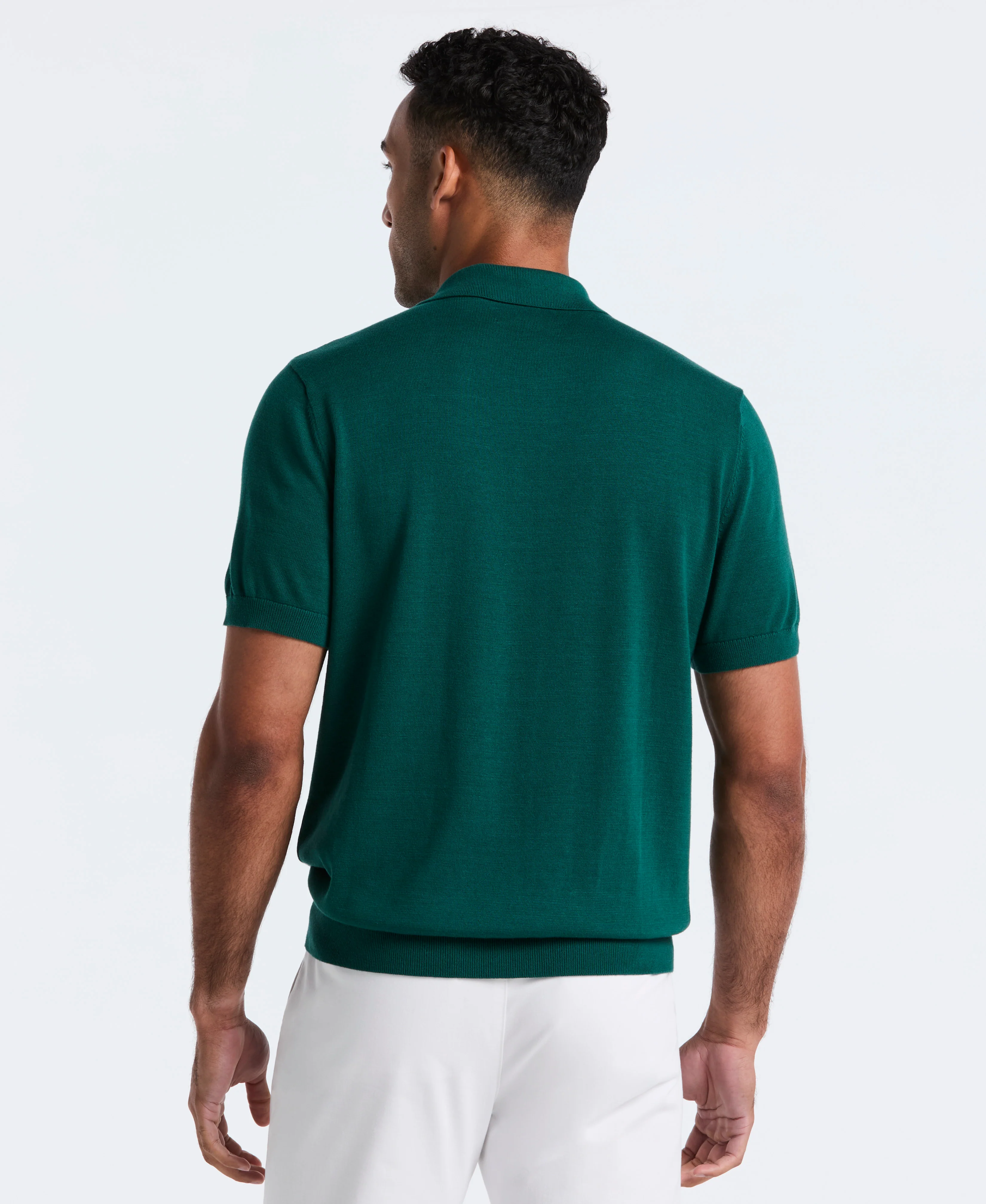 Jacquard Ribbed Sweater Polo - Image 6