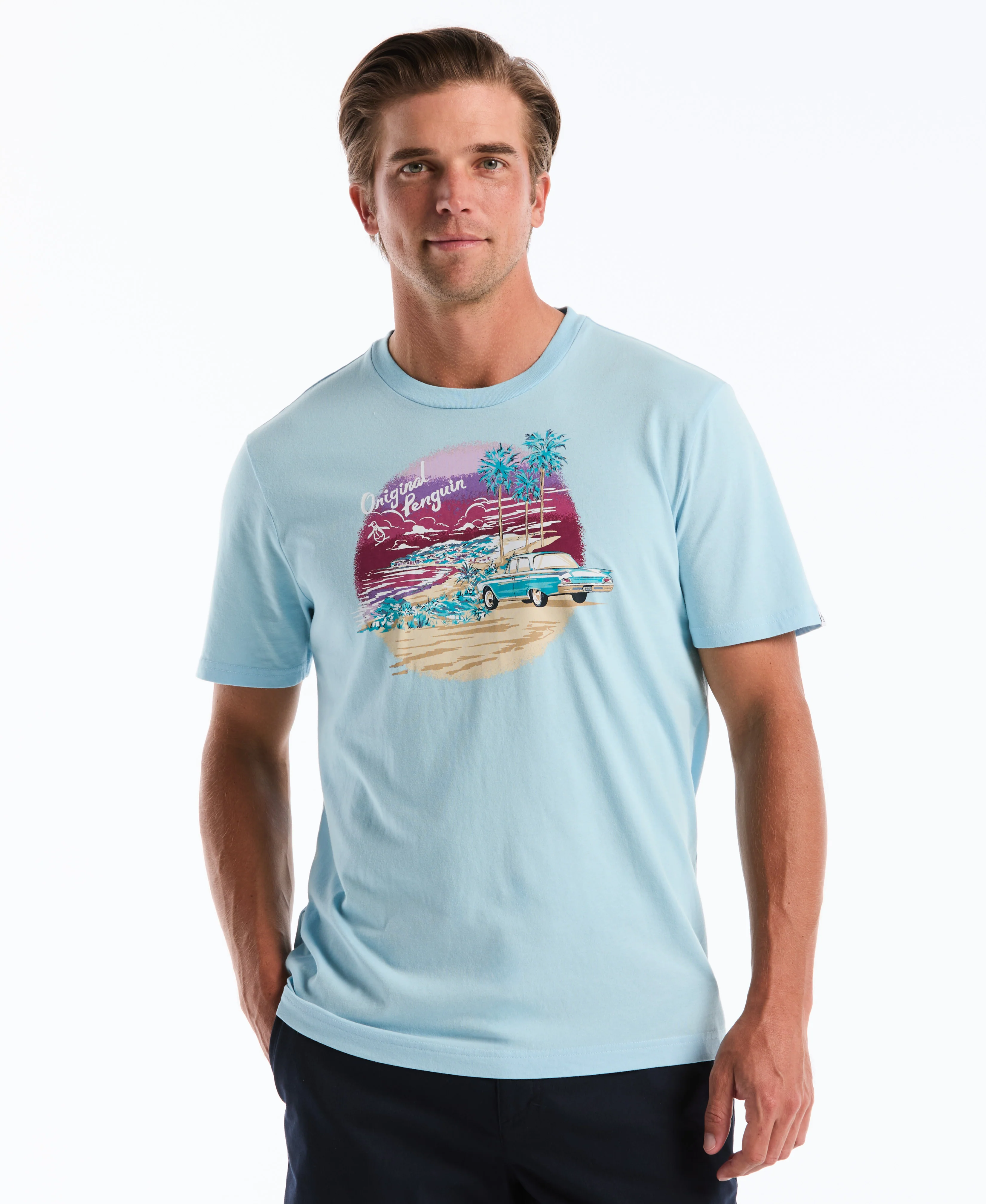 Car Scenic Graphic Jersey Tee