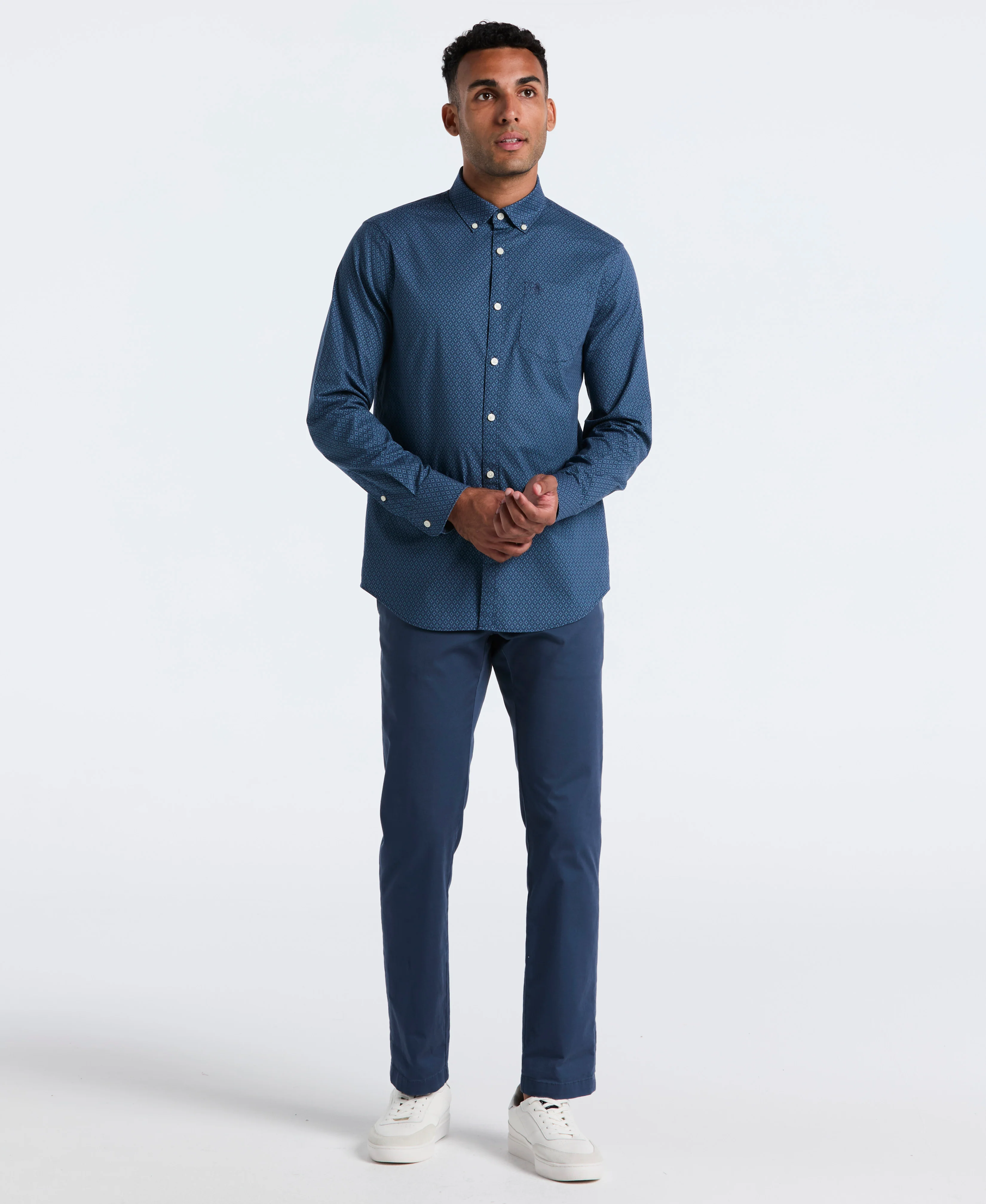 Micro Diamond Cotton Shirt - Image 4