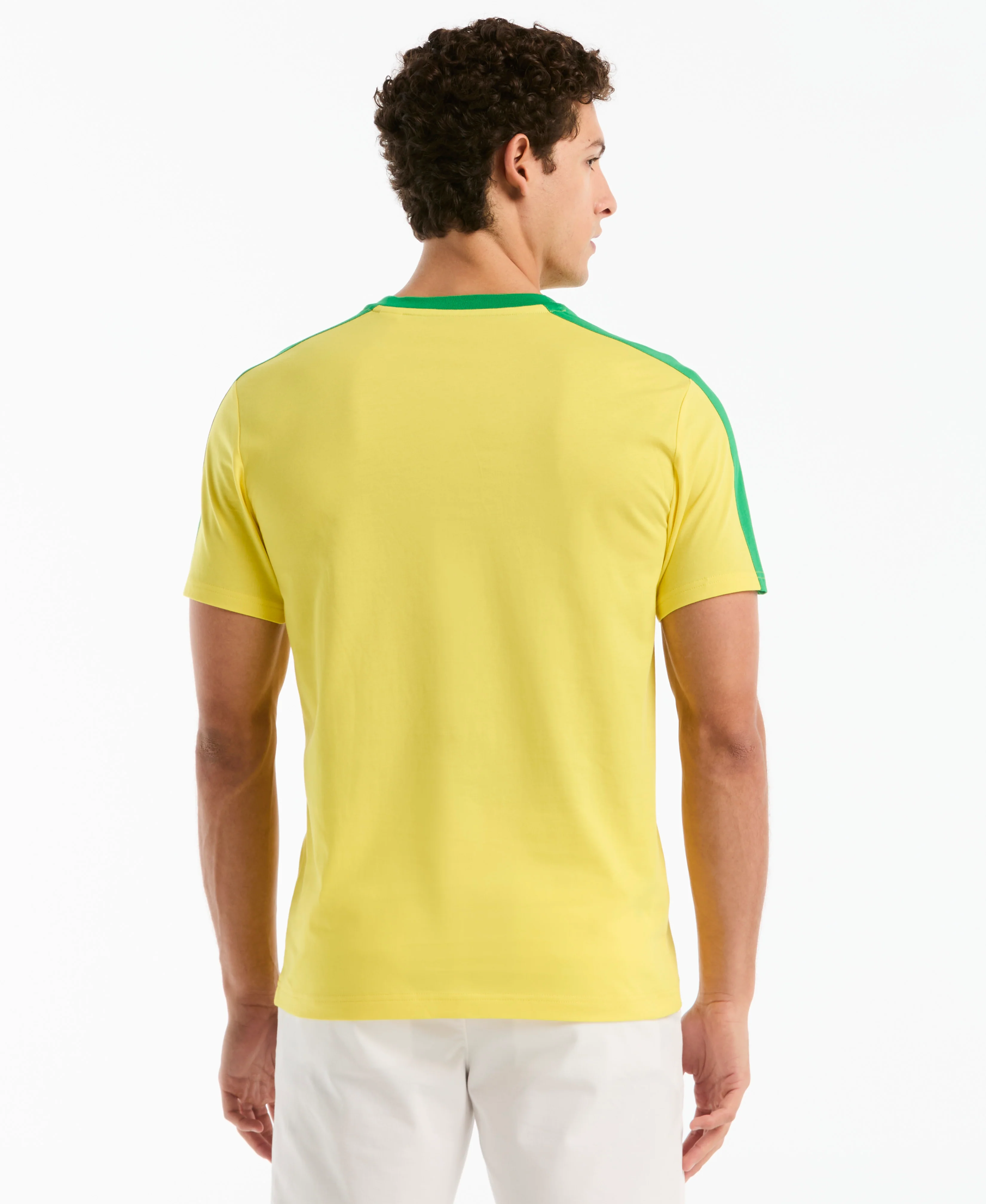 Color Block Cotton Tee Brazil Edition - Image 3
