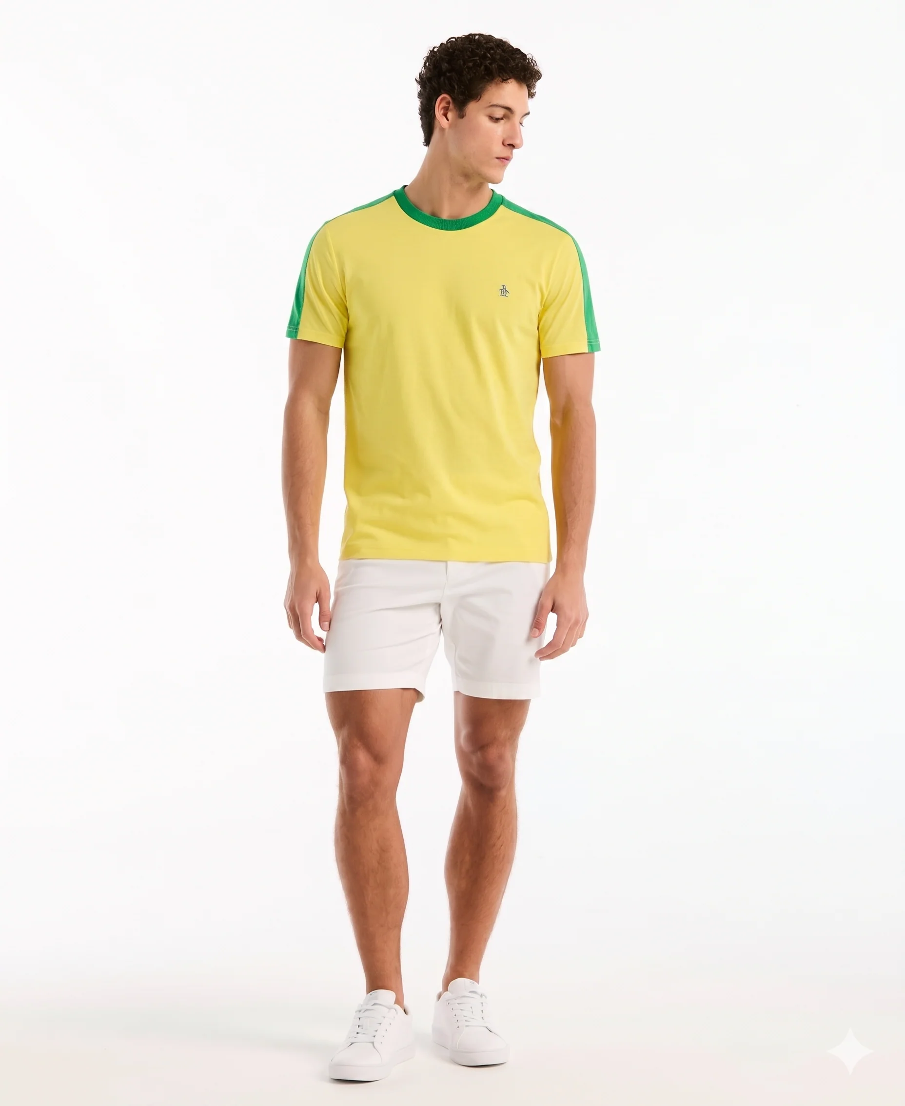Color Block Cotton Tee Brazil Edition - Image 4