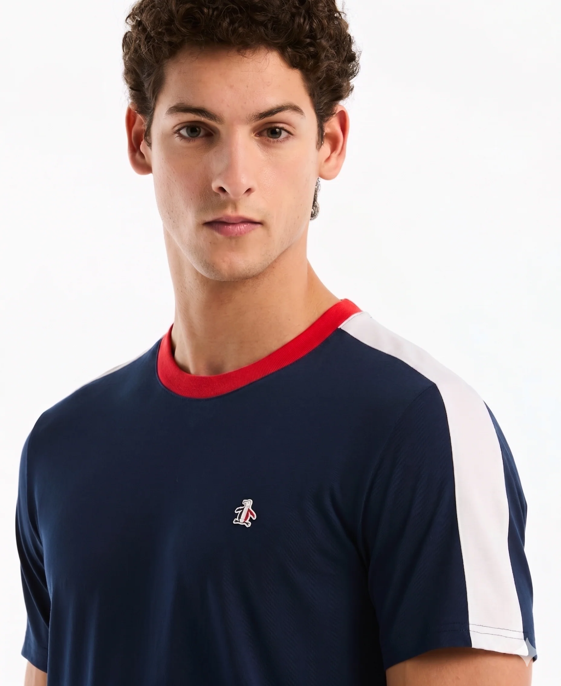 Color Block Cotton Tee France Edition - Image 3