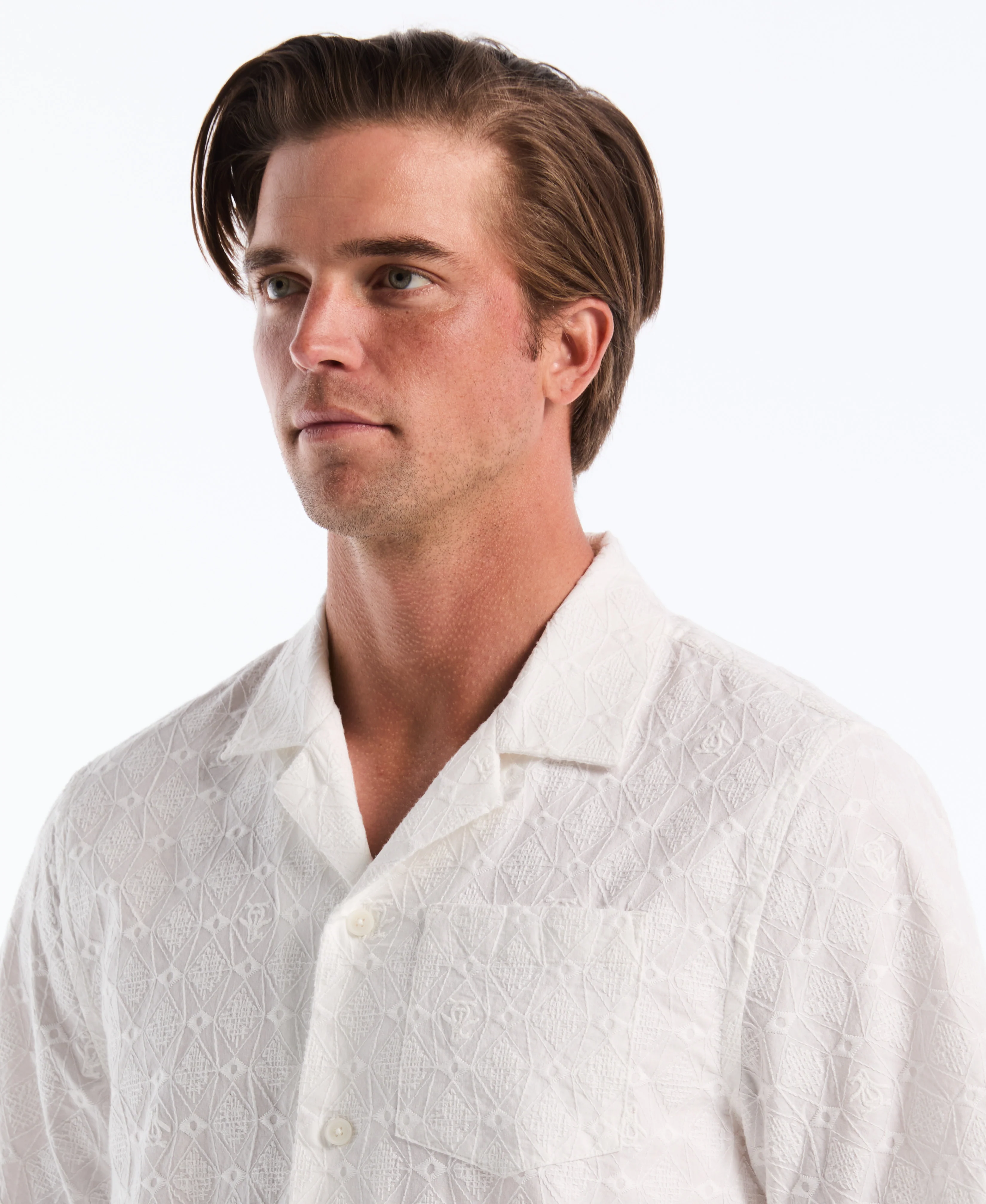 Novelty Embroidered Pocket Camp Shirt - Image 3