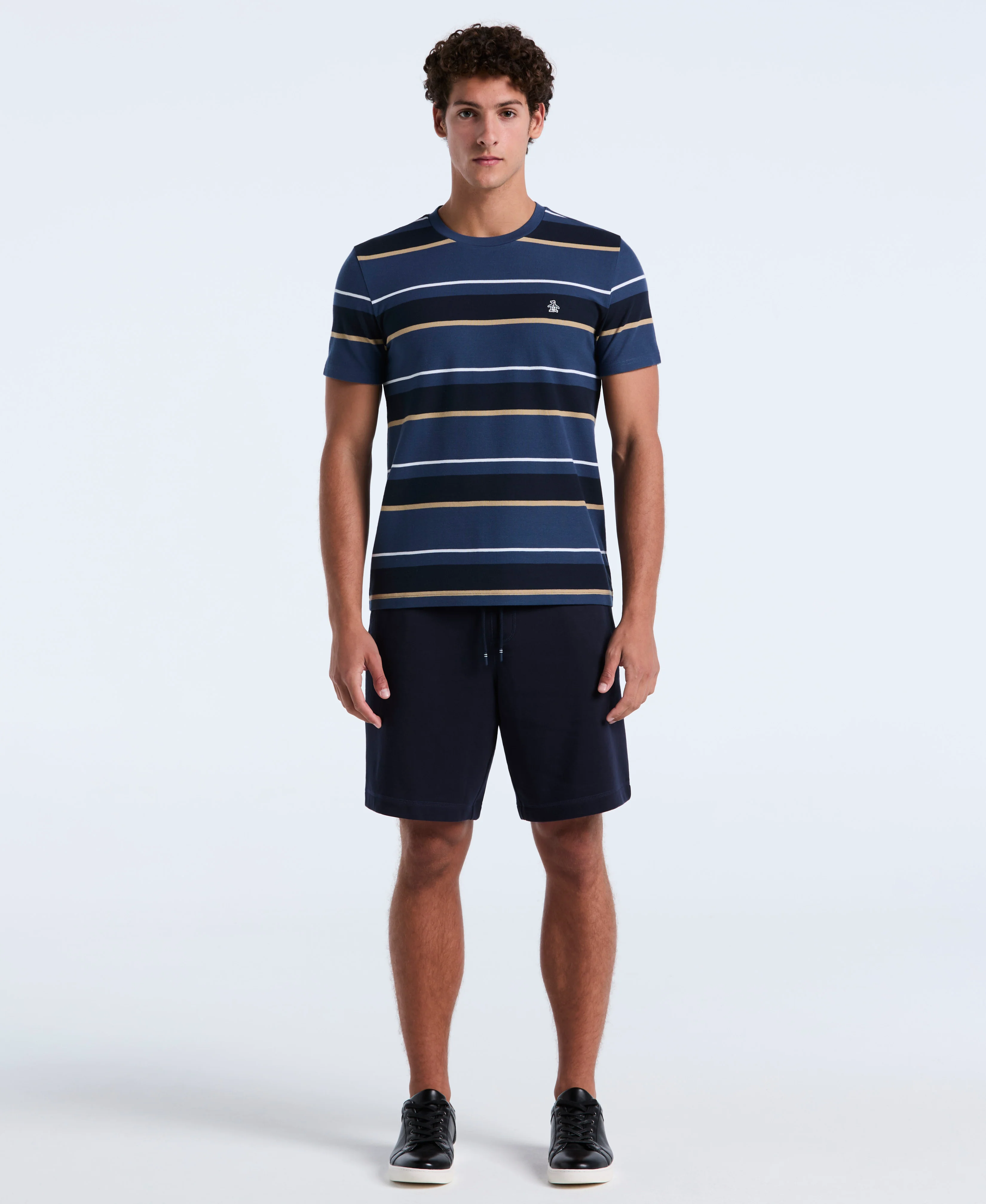 Pique Engineered Stripe Tee - Image 8