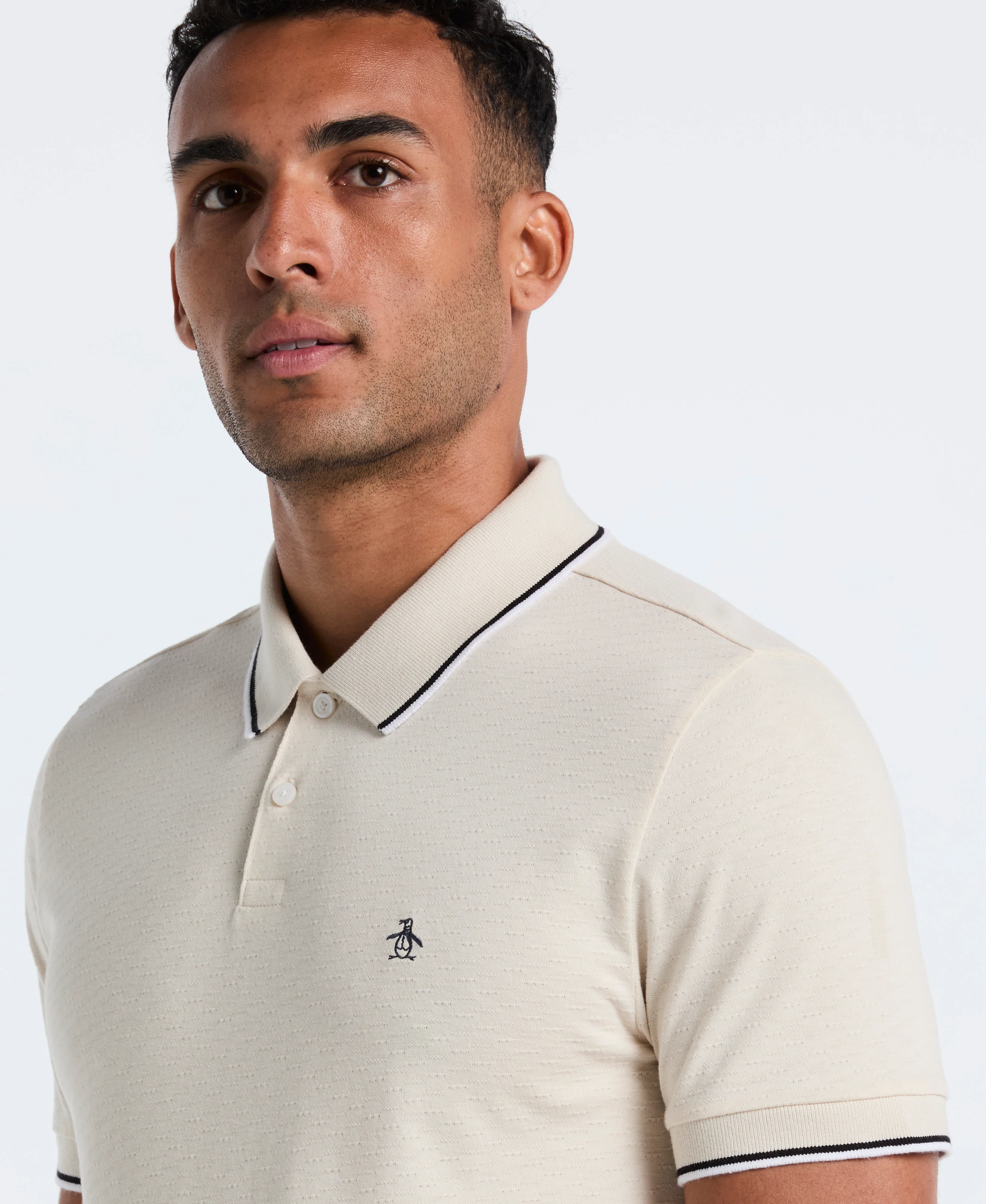 Pique Contrast Tipping Polo - Image 2