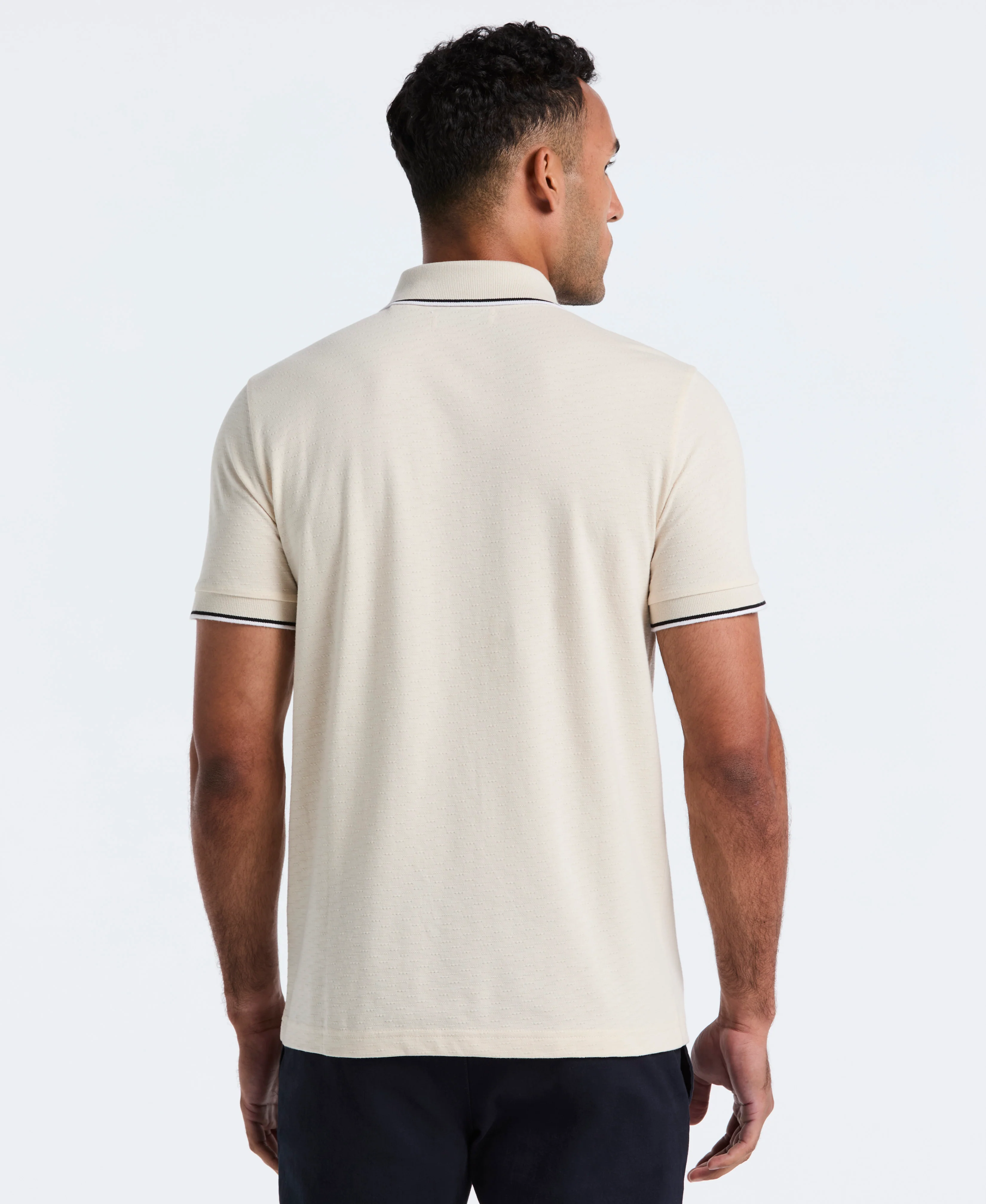 Pique Contrast Tipping Polo - Image 3