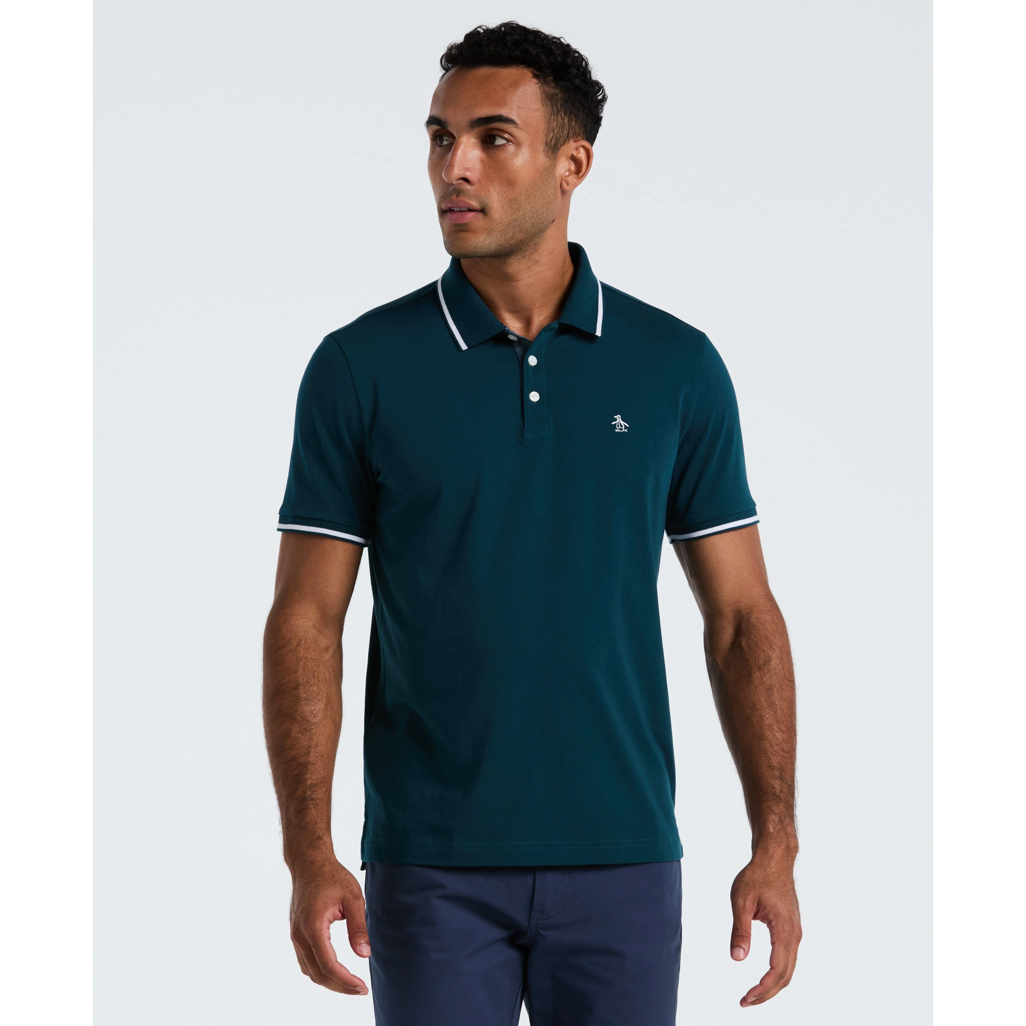 Pique Contrast Tipping Polo - Image 5