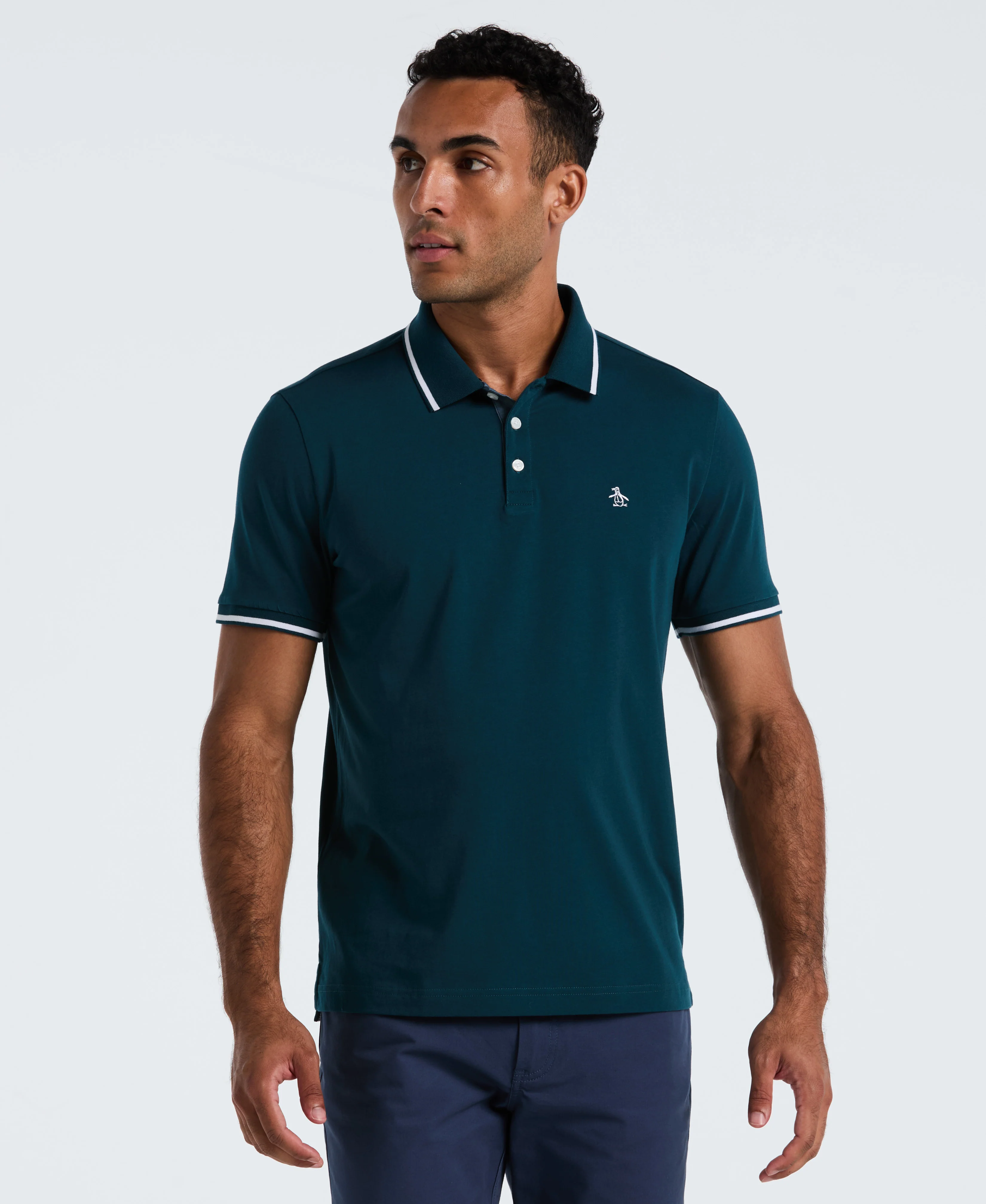 Pique Contrast Tipping Polo - Image 8
