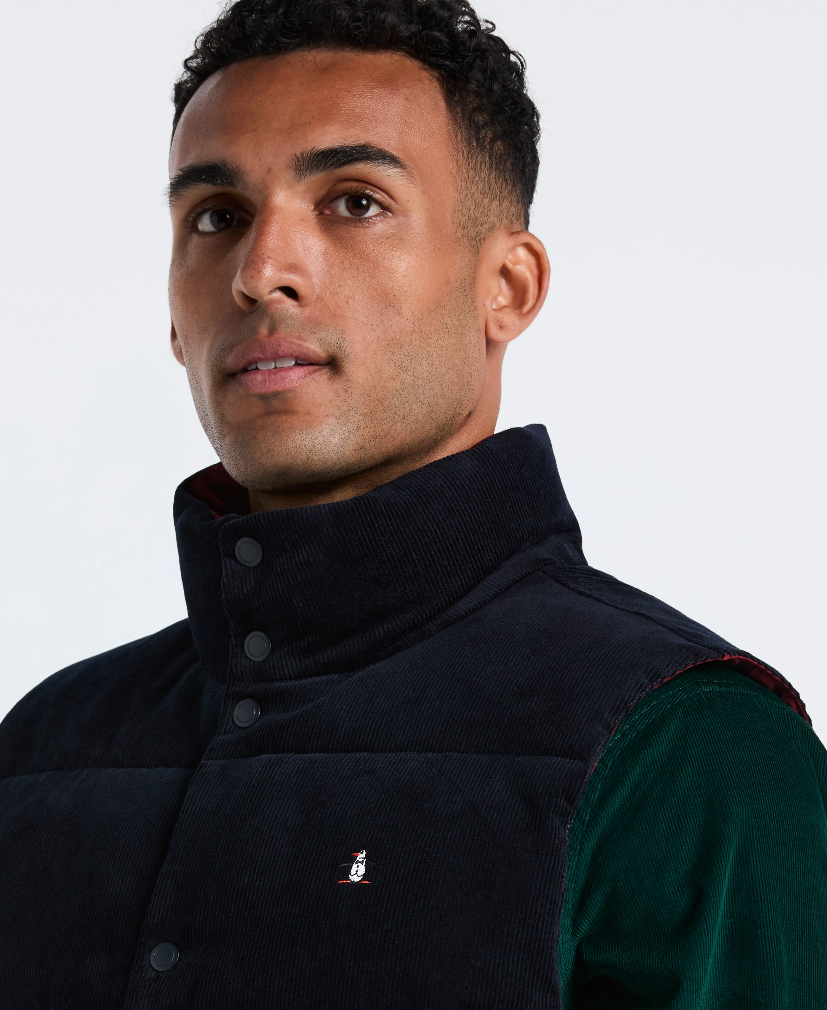 Corduroy Reversible Puffer Vest - Image 4