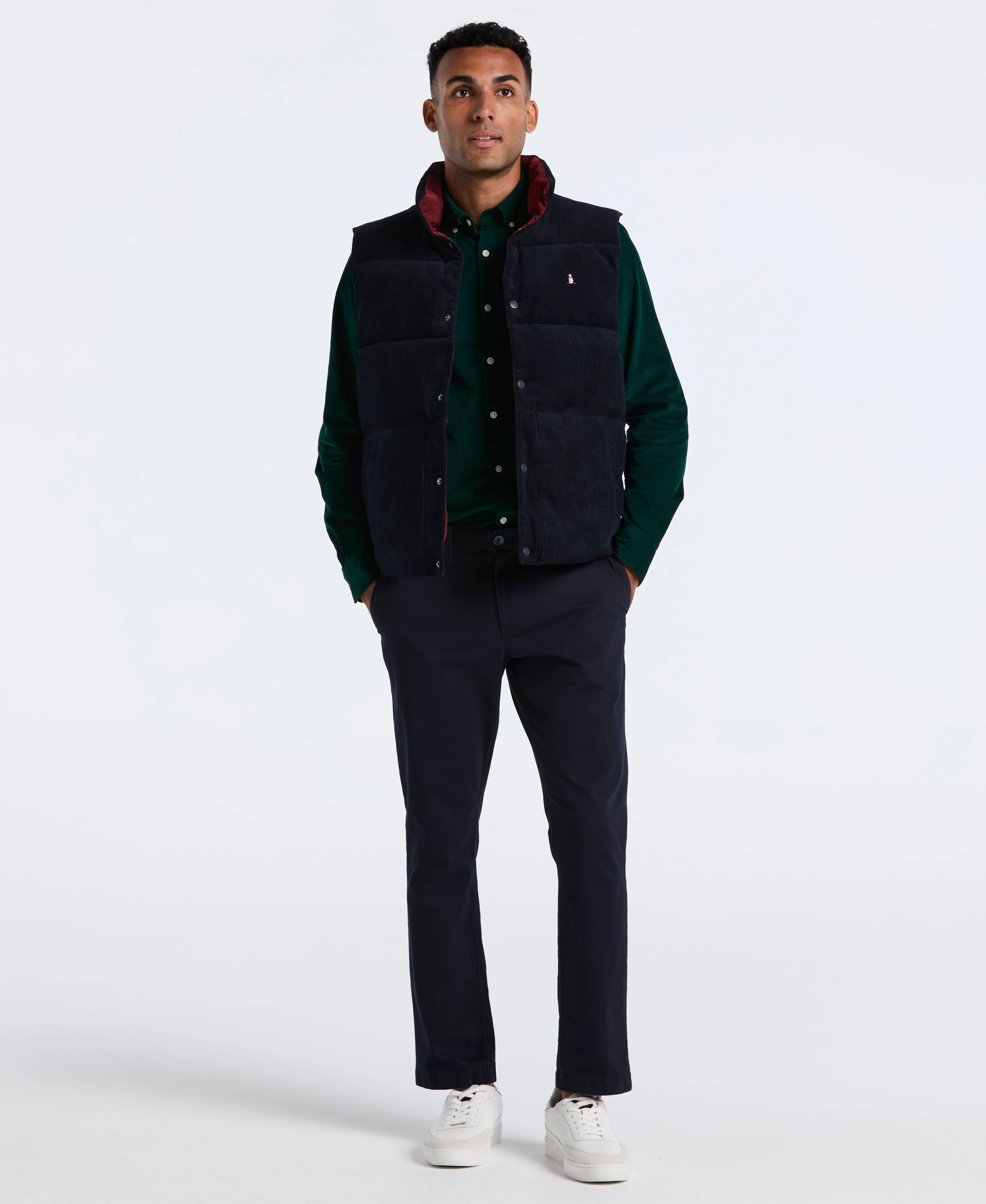 Corduroy Reversible Puffer Vest - Image 5