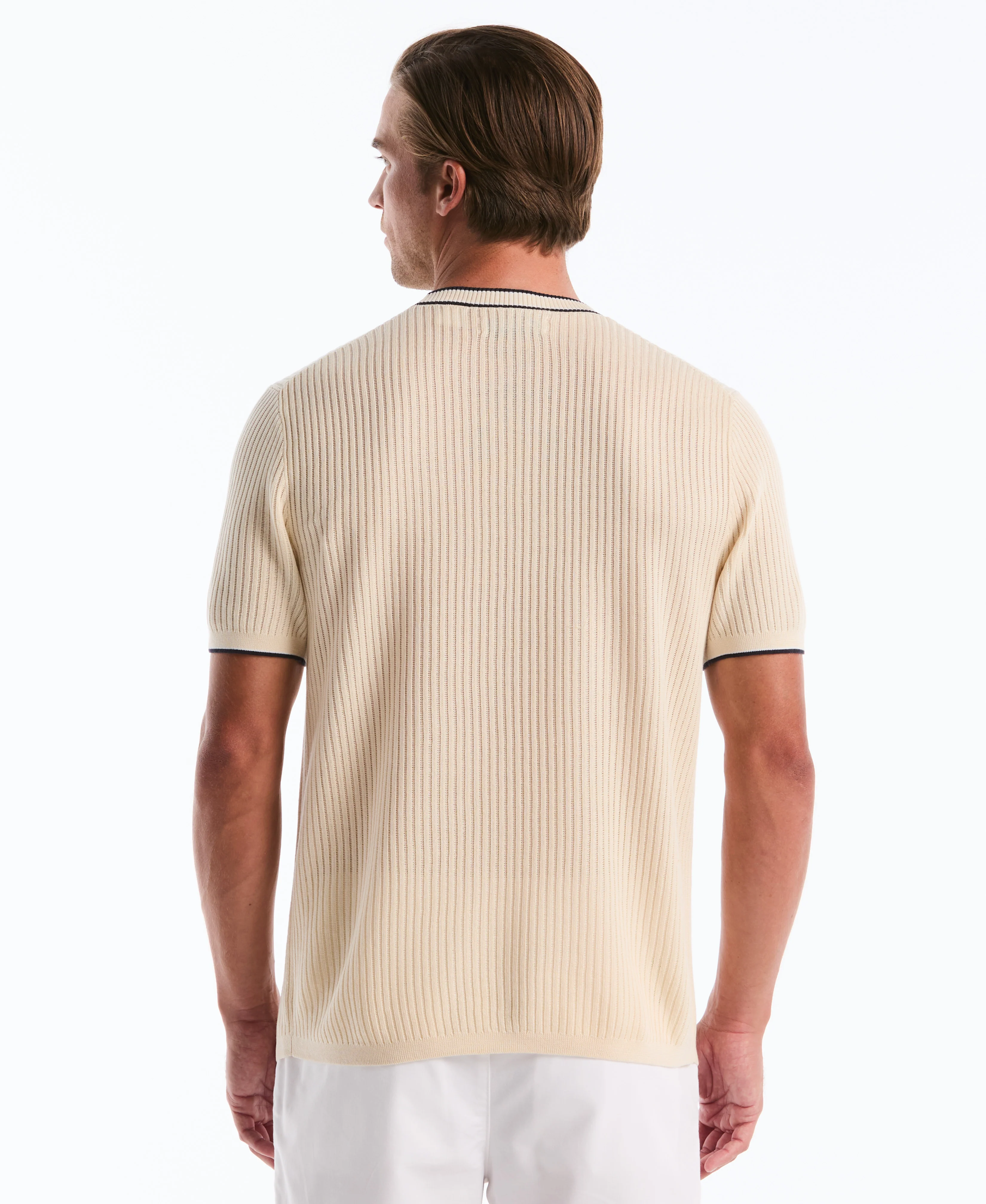 Cotton Ribbed Sweater Tee - Image 2